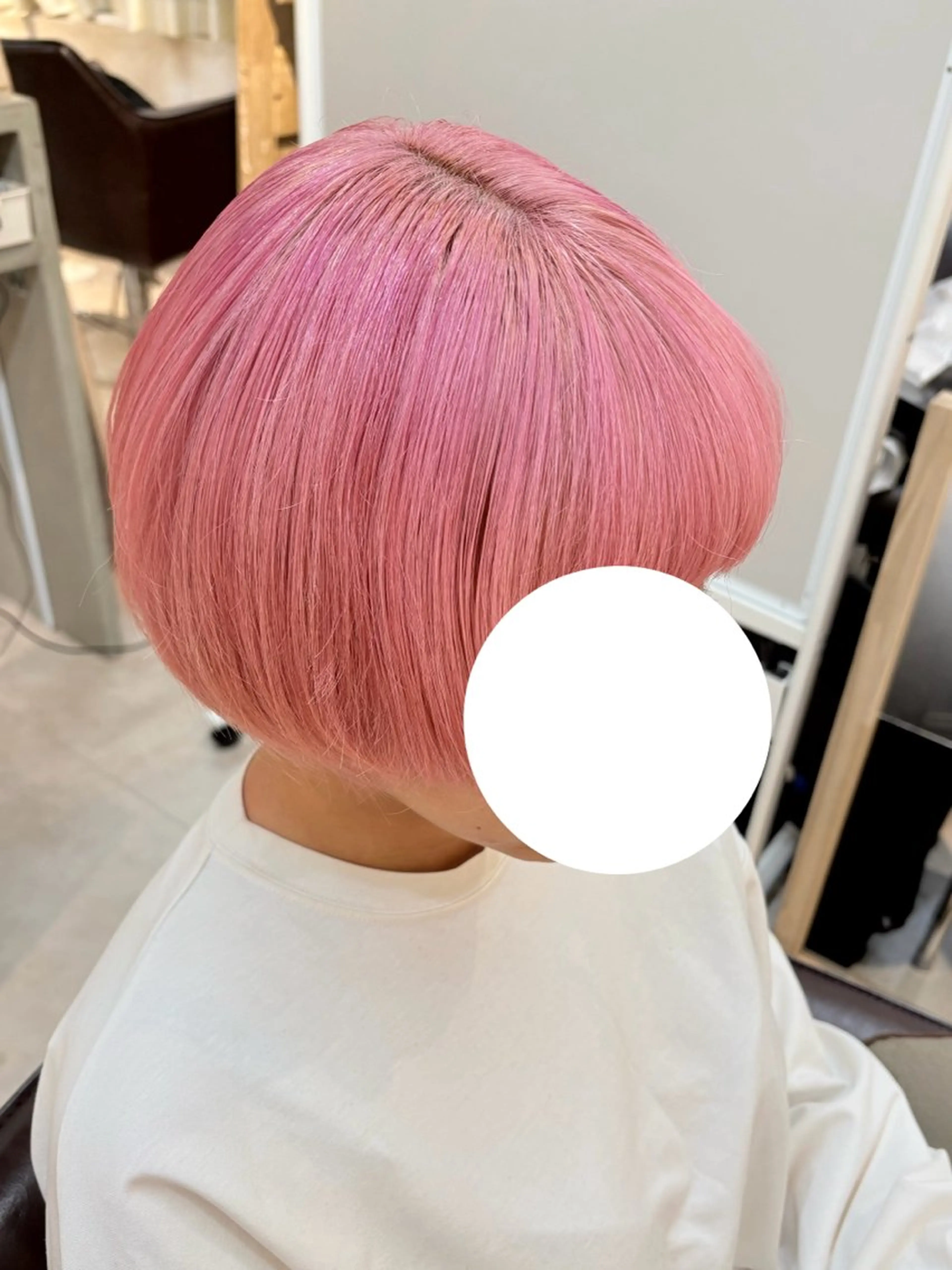 カラー ハイトーンカラー ピンクカラー 内山 あすかのヘアスタイル