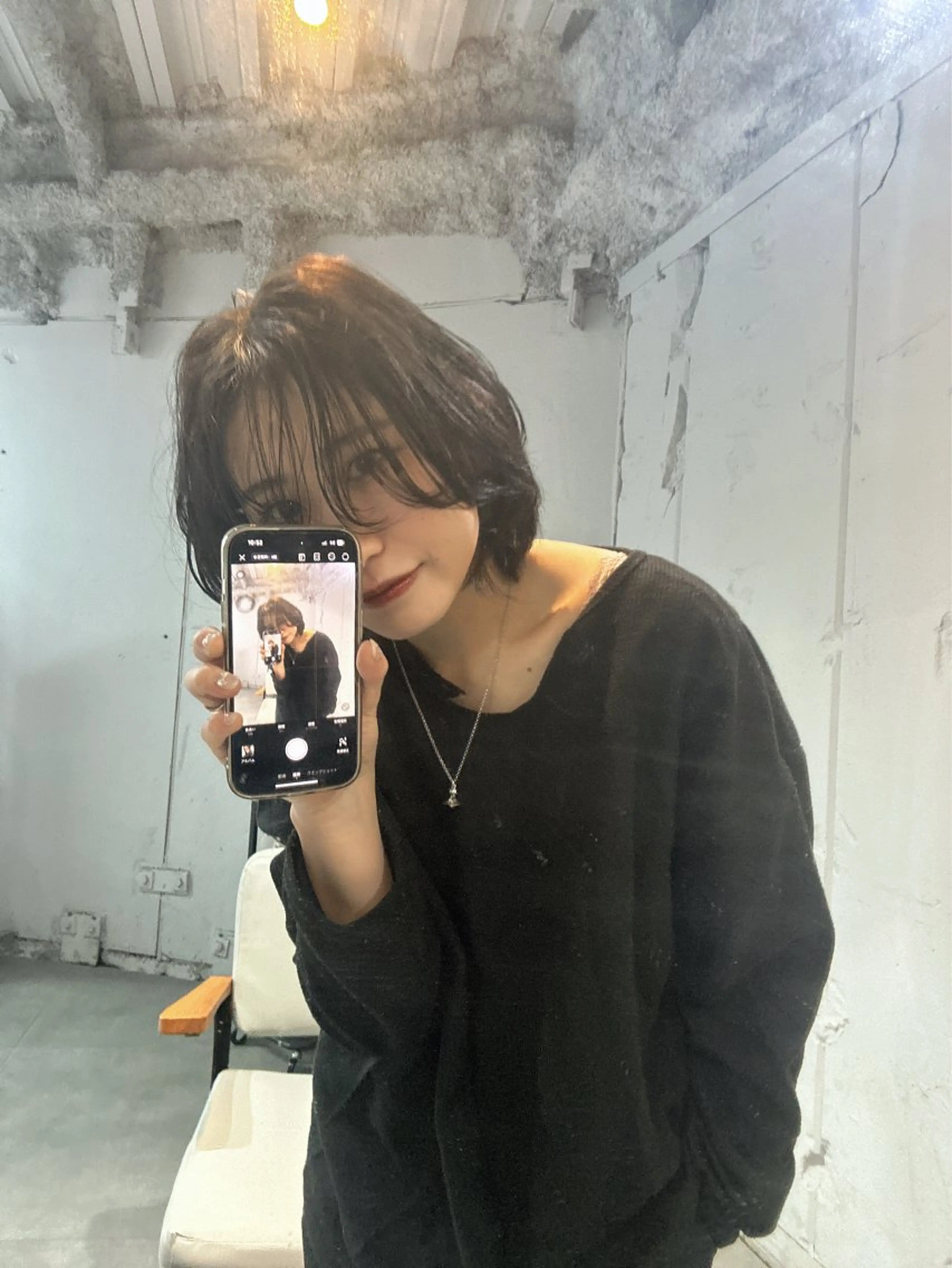 ショート ボブ ウルフカット luau ao cahoのヘアスタイル