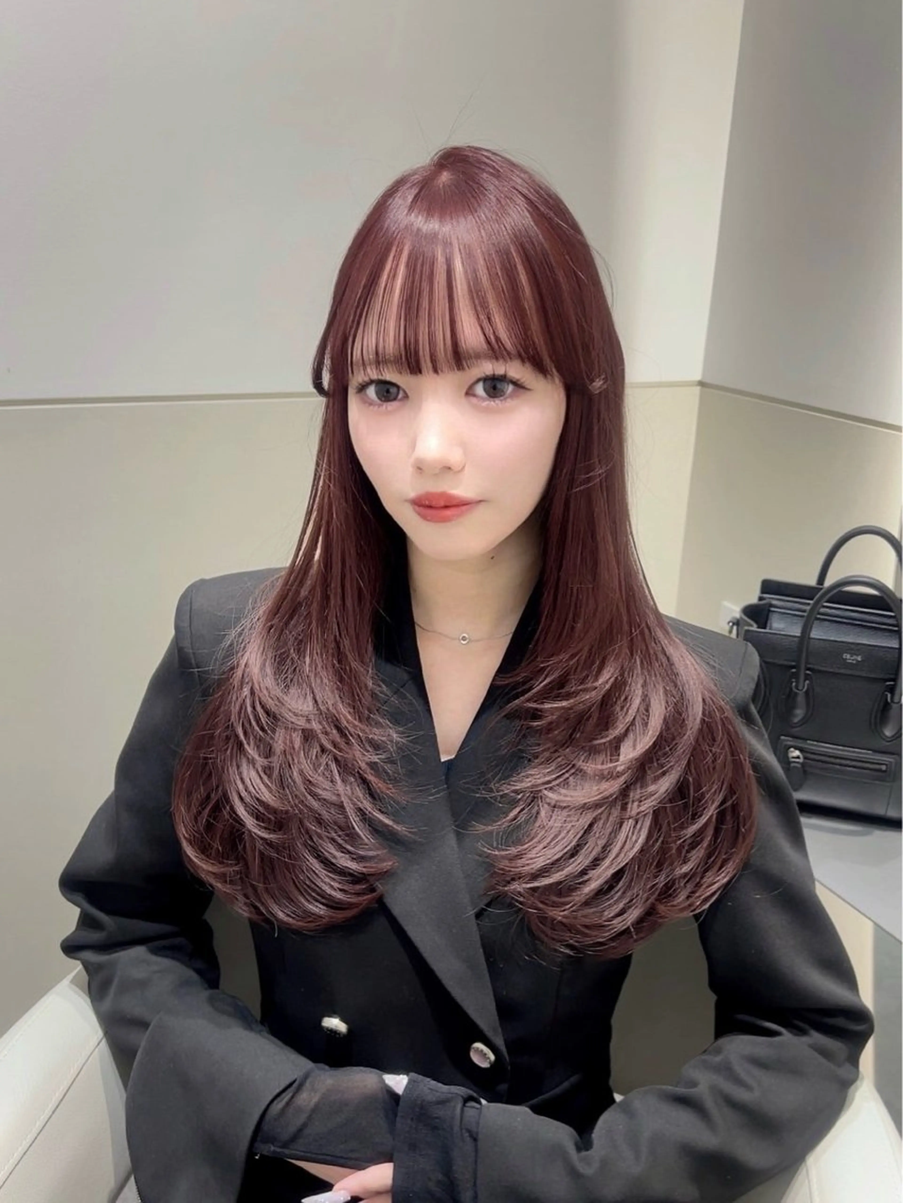 セミロング カラー ヘアカラー トリートメント 🩷韓国ヘア/ヨシン モリ🩷Maikaのヘアスタイル