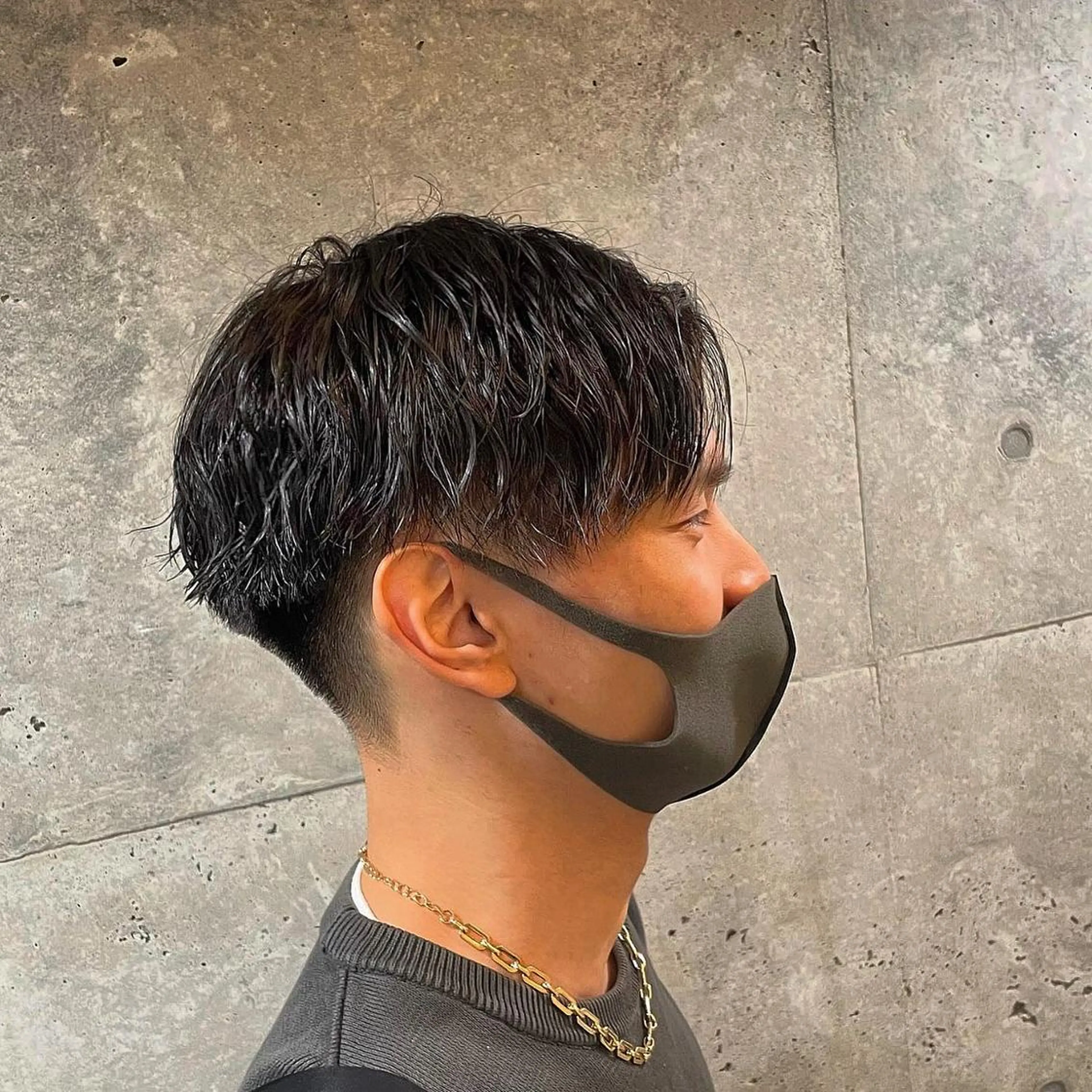 パーマ メンズ Ryo 難波 メンズサロンのヘアスタイル