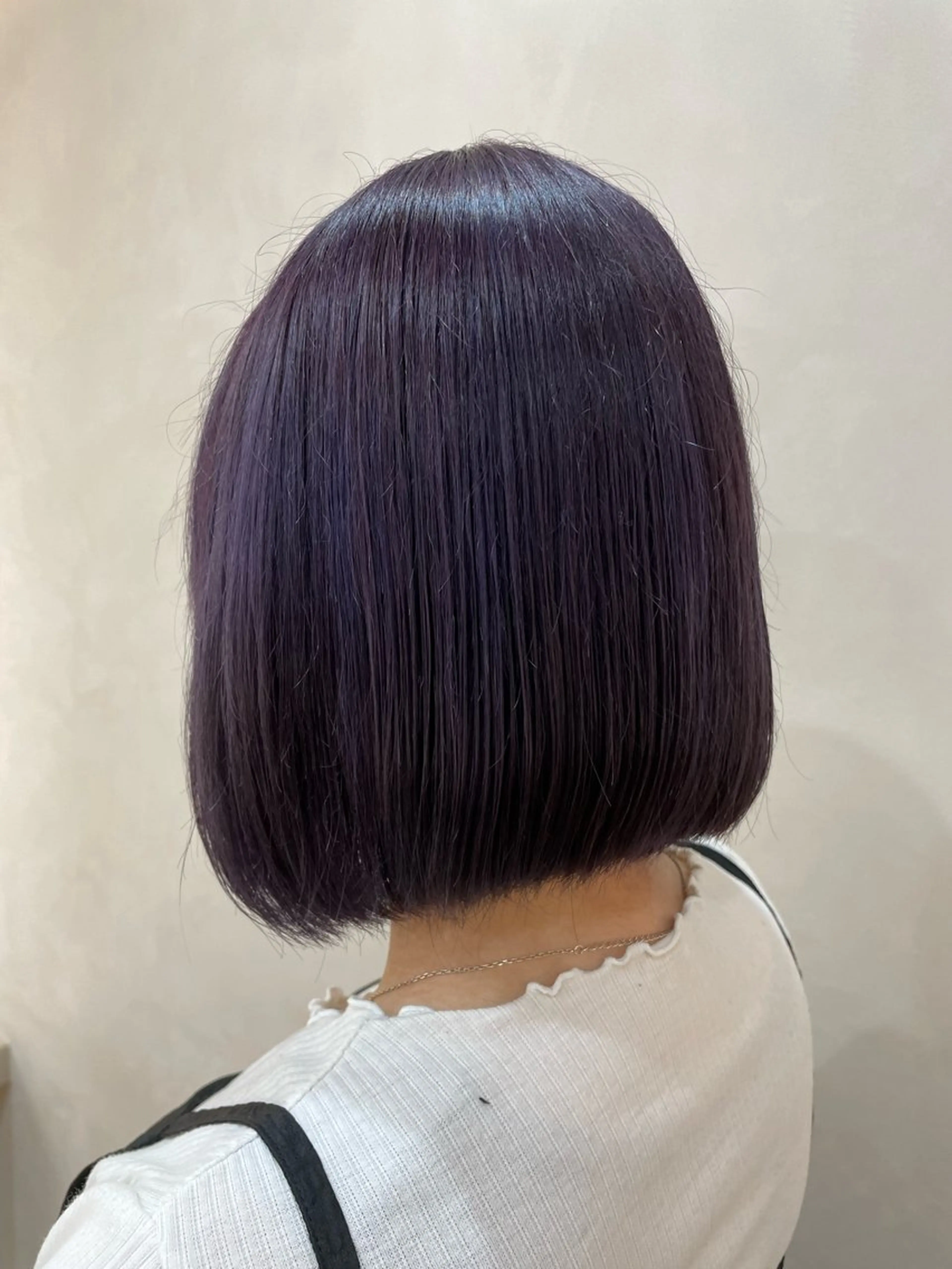 ミディアム カラー シンバヒナノ/パーマ レイヤー/髪質改善のヘアスタイル