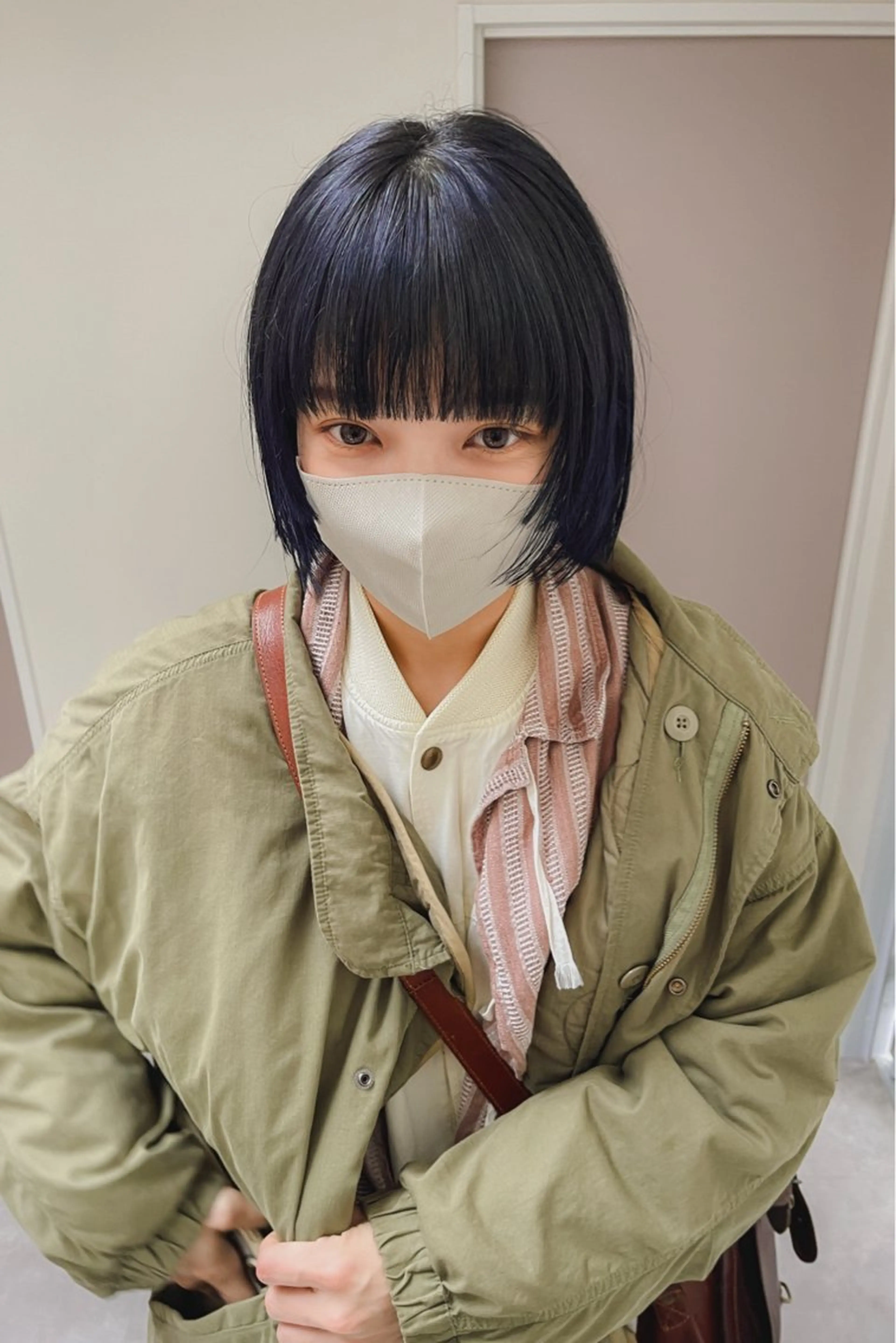 ショート カラー ディープラベンダー ラベンダーカラー kyon.hair 韓国カットカラーのヘアスタイル