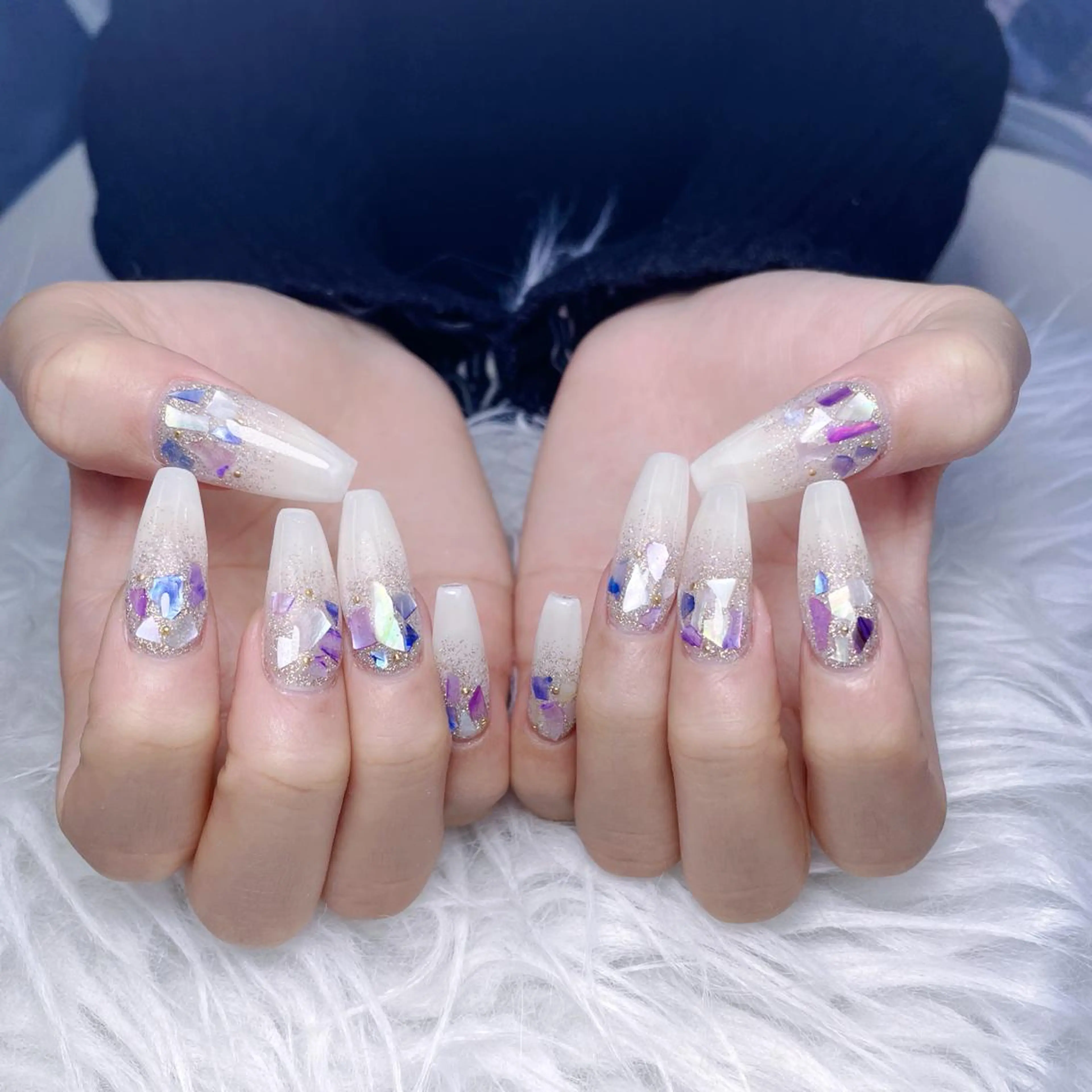 ネイル ハート 韓国ネイル 夏ネイル ワンホンネイル ハンドネイル Melody Nail所属・Melody 3D/スカルプ専門店のネイルデザイン