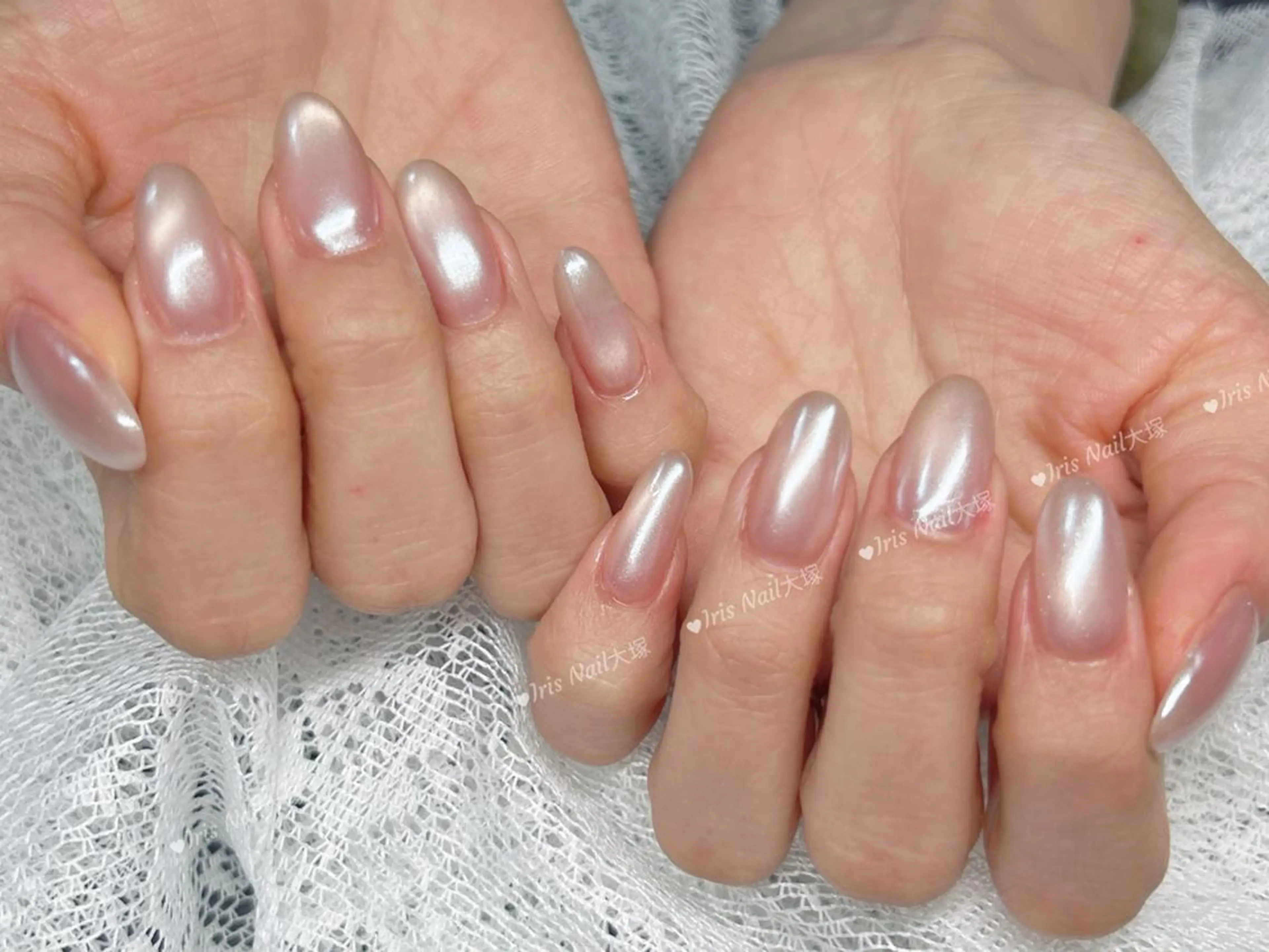 ネイル オーロラネイル マグネットネイル 🍒IRIS Nail🌸のネイルデザイン