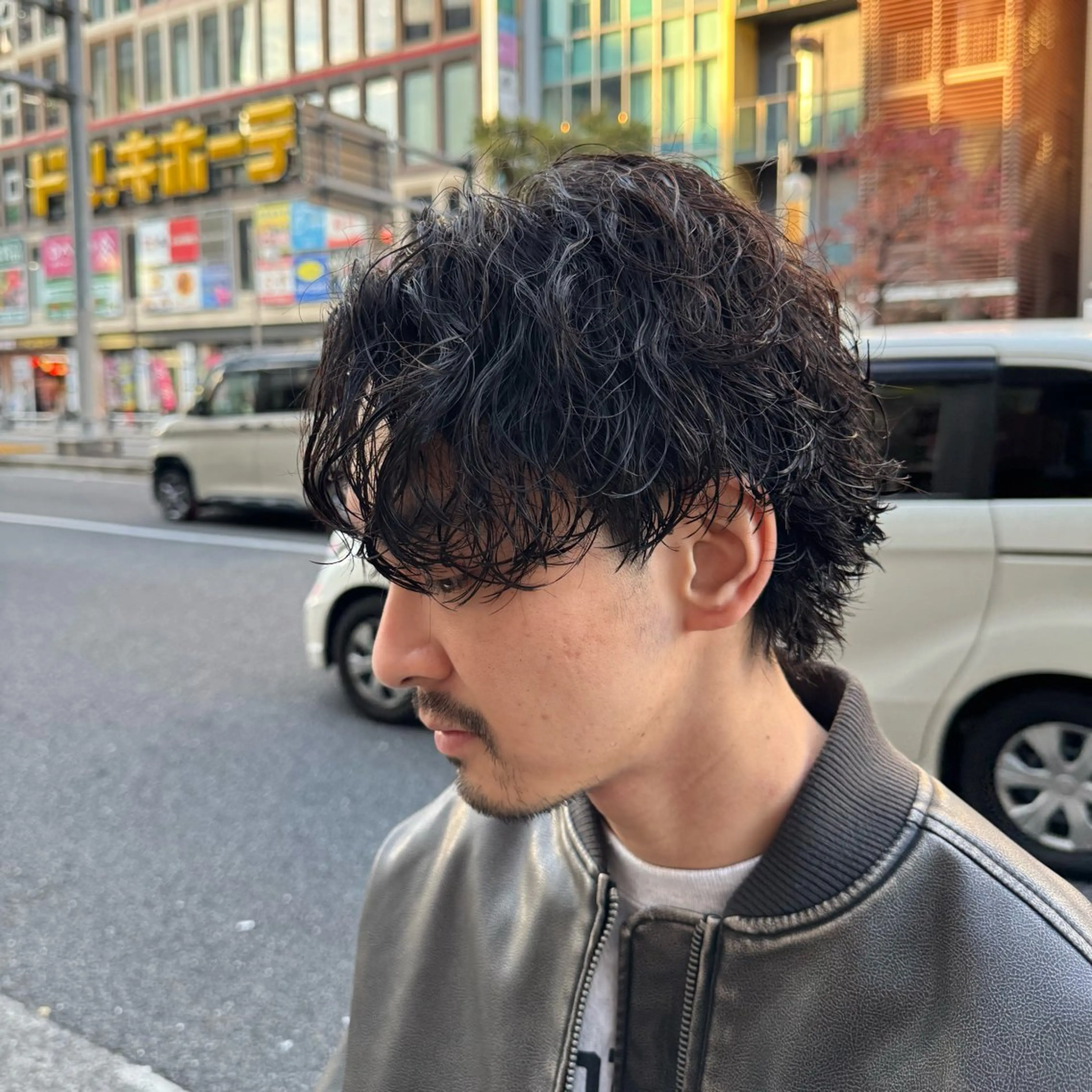 ミディアム パーマ カット パーマ 立川メンズ特化/ パーマ職人/氣田瞬介のヘアスタイル