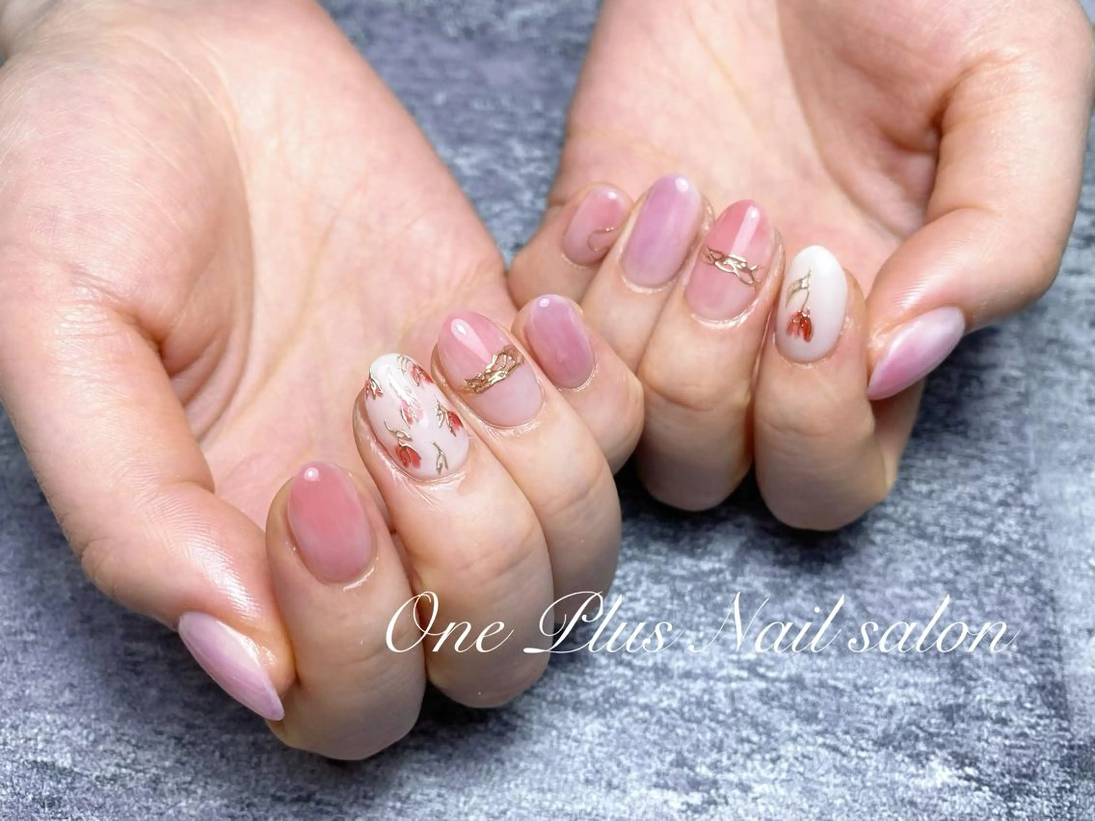 パーマ ハンドネイル One Plus Nail Salonのネイルデザイン