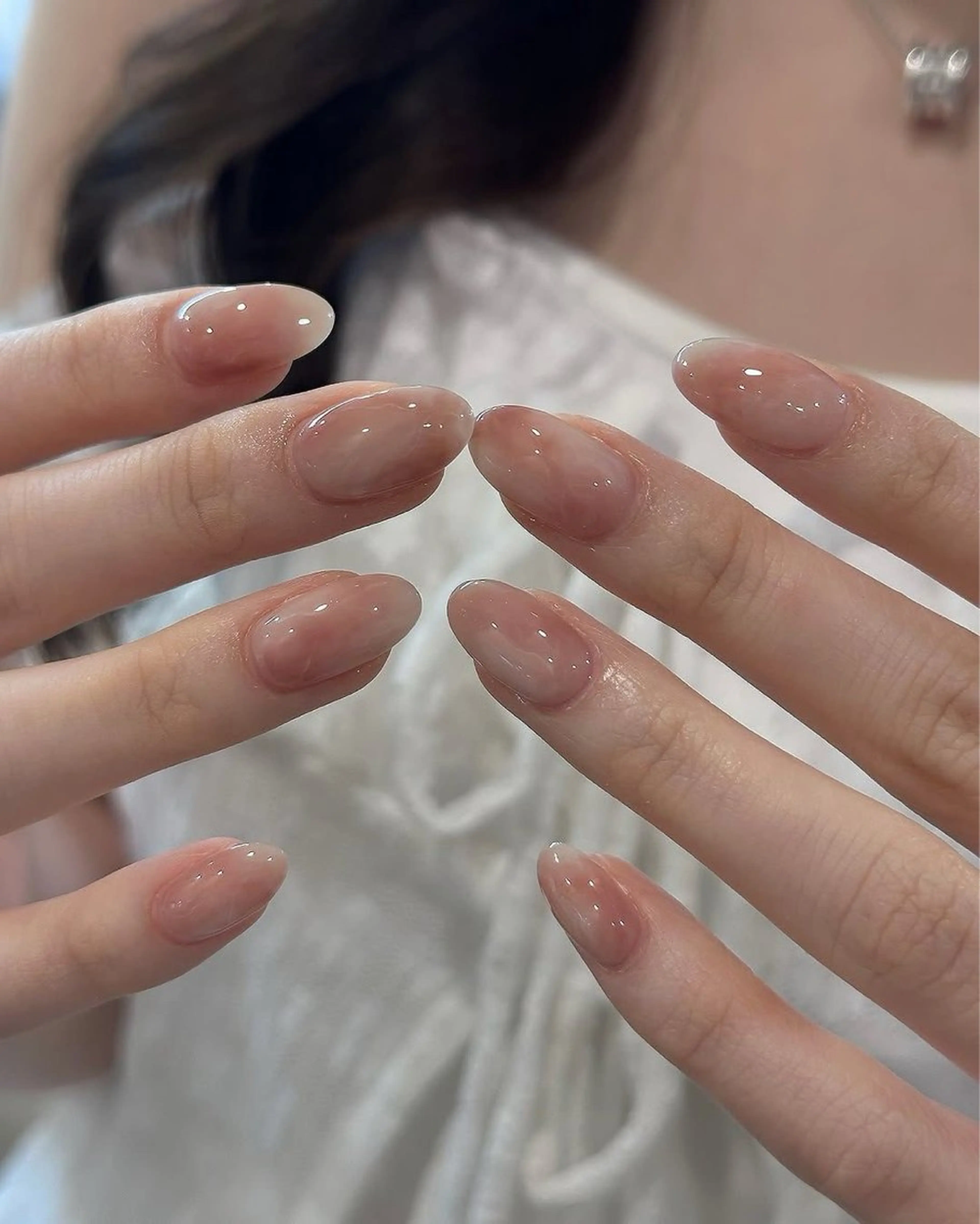 ネイル 韓国ネイル シンプルネイル ワンホンネイル n2 nail daikokuchoのネイルデザイン