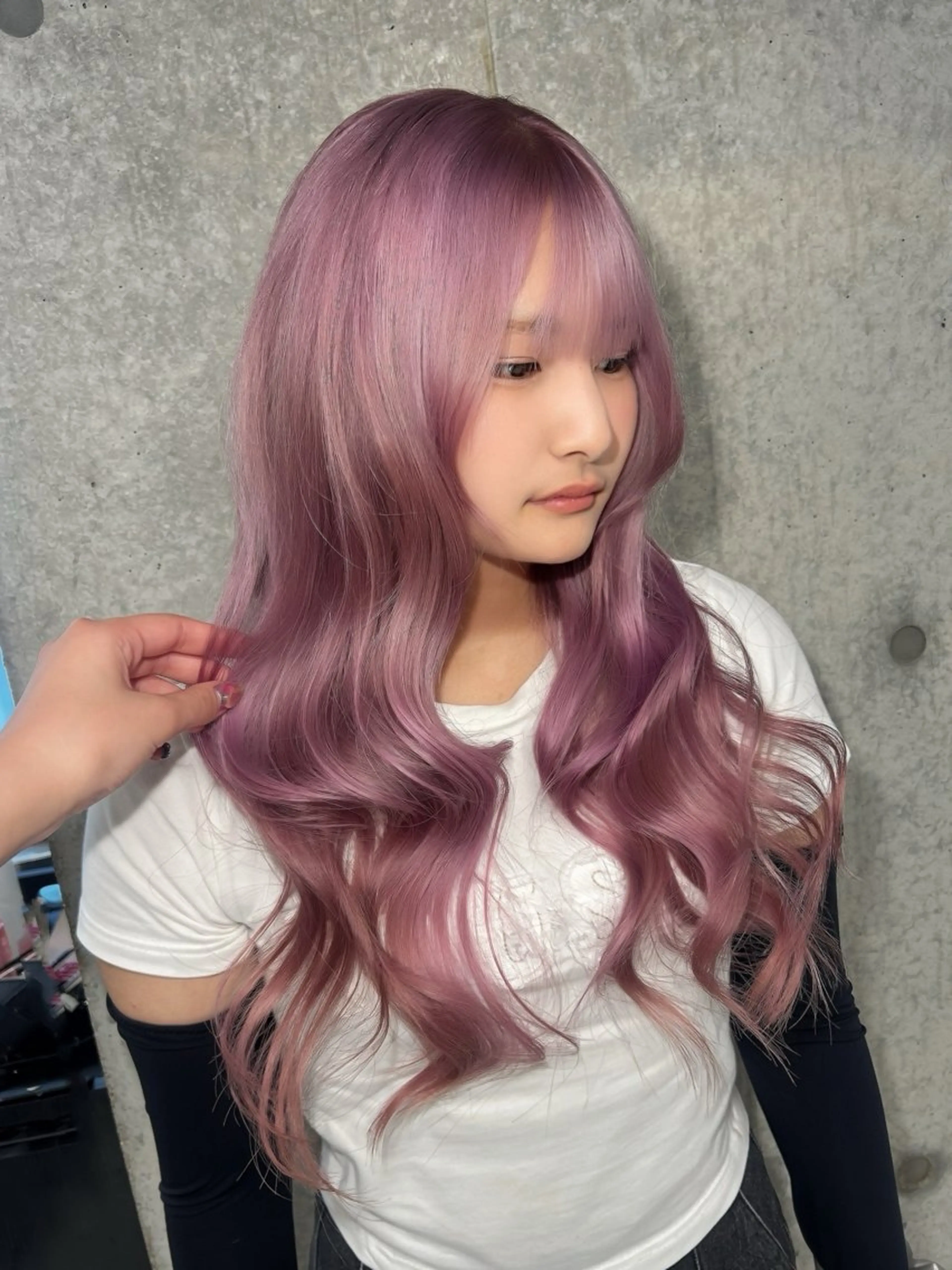 カラー ヘアカラー ️💜akari💜 ハイトーン/レイヤーのヘアスタイル
