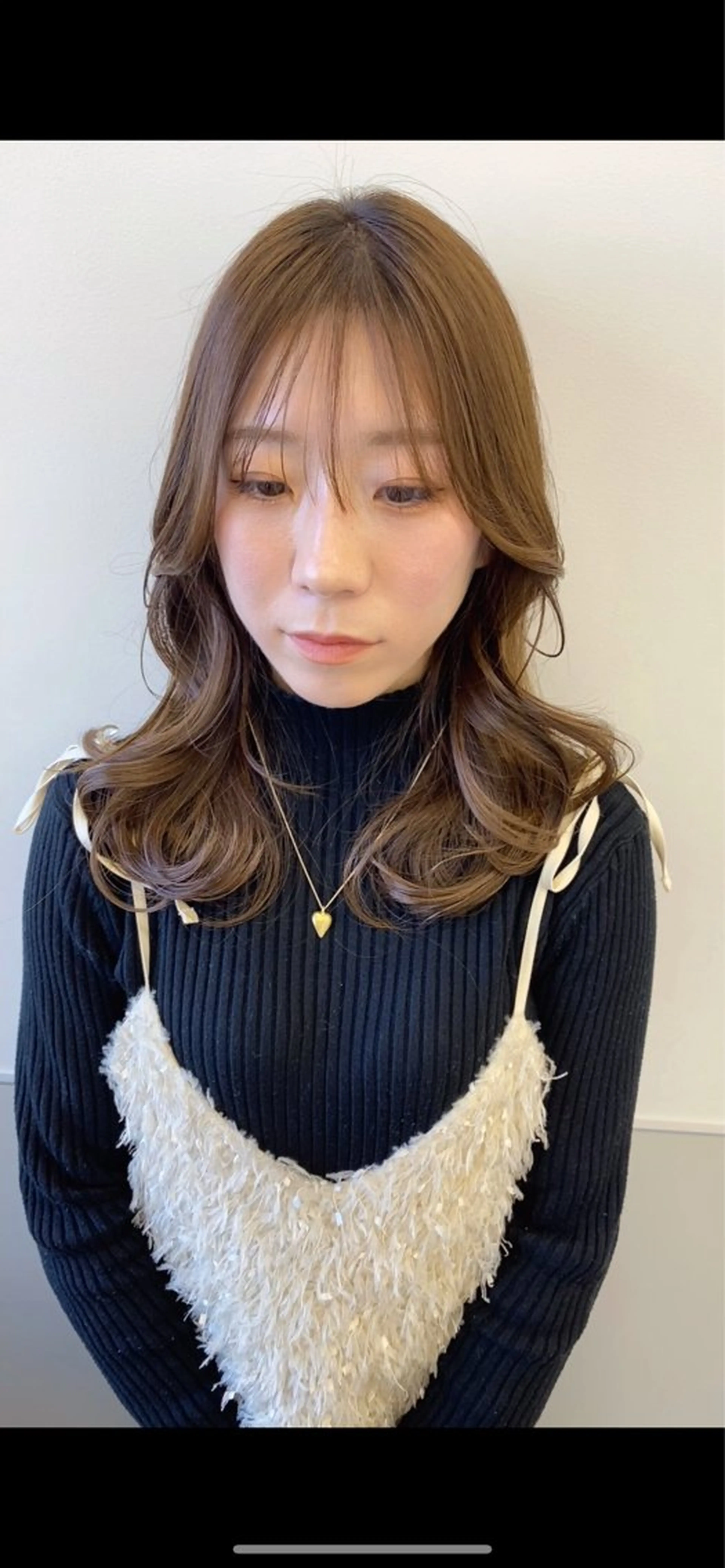 セミロング カラー レイヤーカット 韓国ヘア🇰🇷 スズキのヘアスタイル