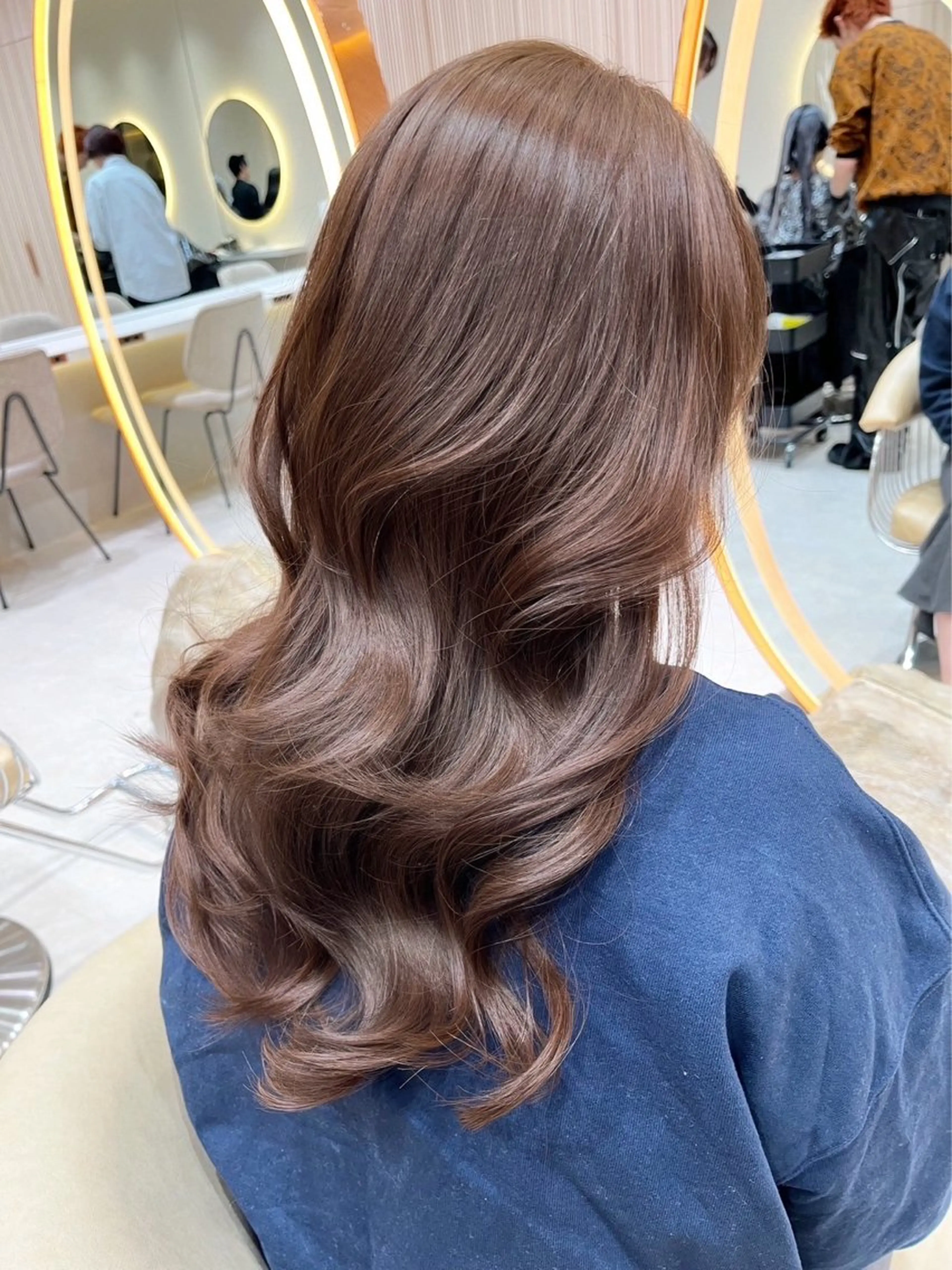 カラー ヘアカラー トリートメント ❤️ブリーチなし💚 ダブルカラー平野実花のヘアスタイル