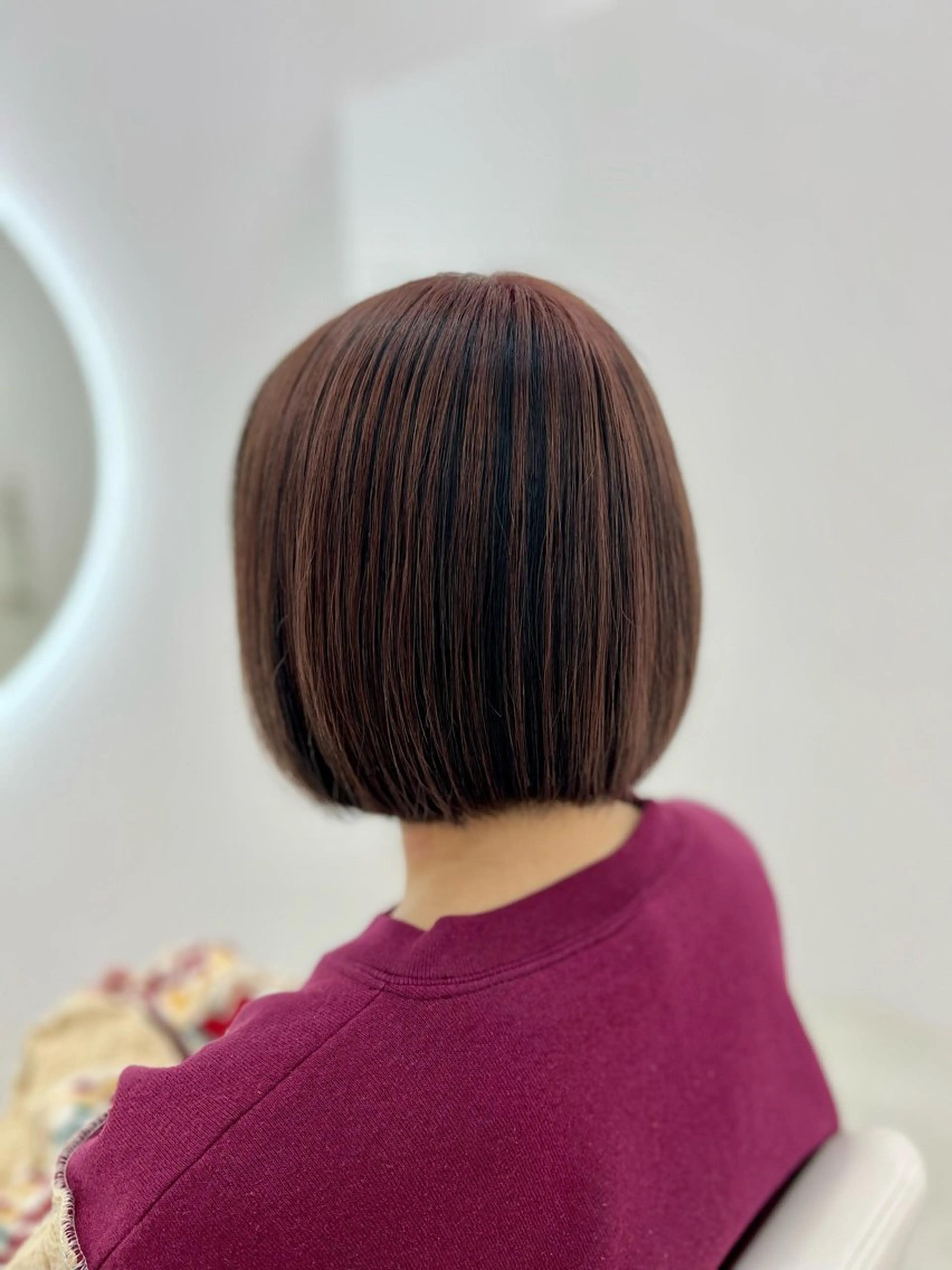 ショート カラー カット ヘアカラー トリートメント 吉田 悠乃のヘアスタイル