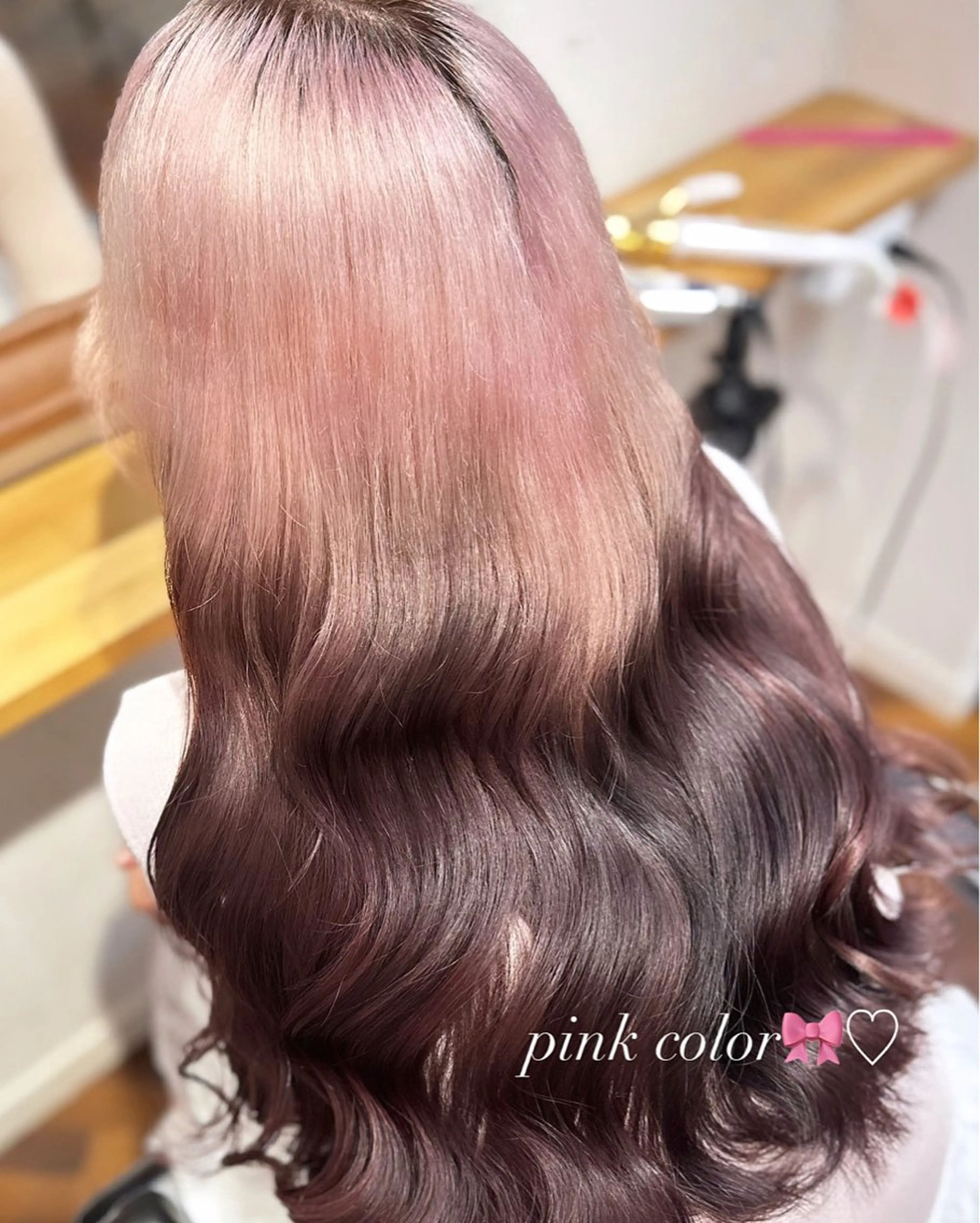 ロング カラー ブリーチ デザインカラー ピンクカラー ホワイトピンク 🎀Yuika/カッ トモデル様募集中🎀のその他イメージ