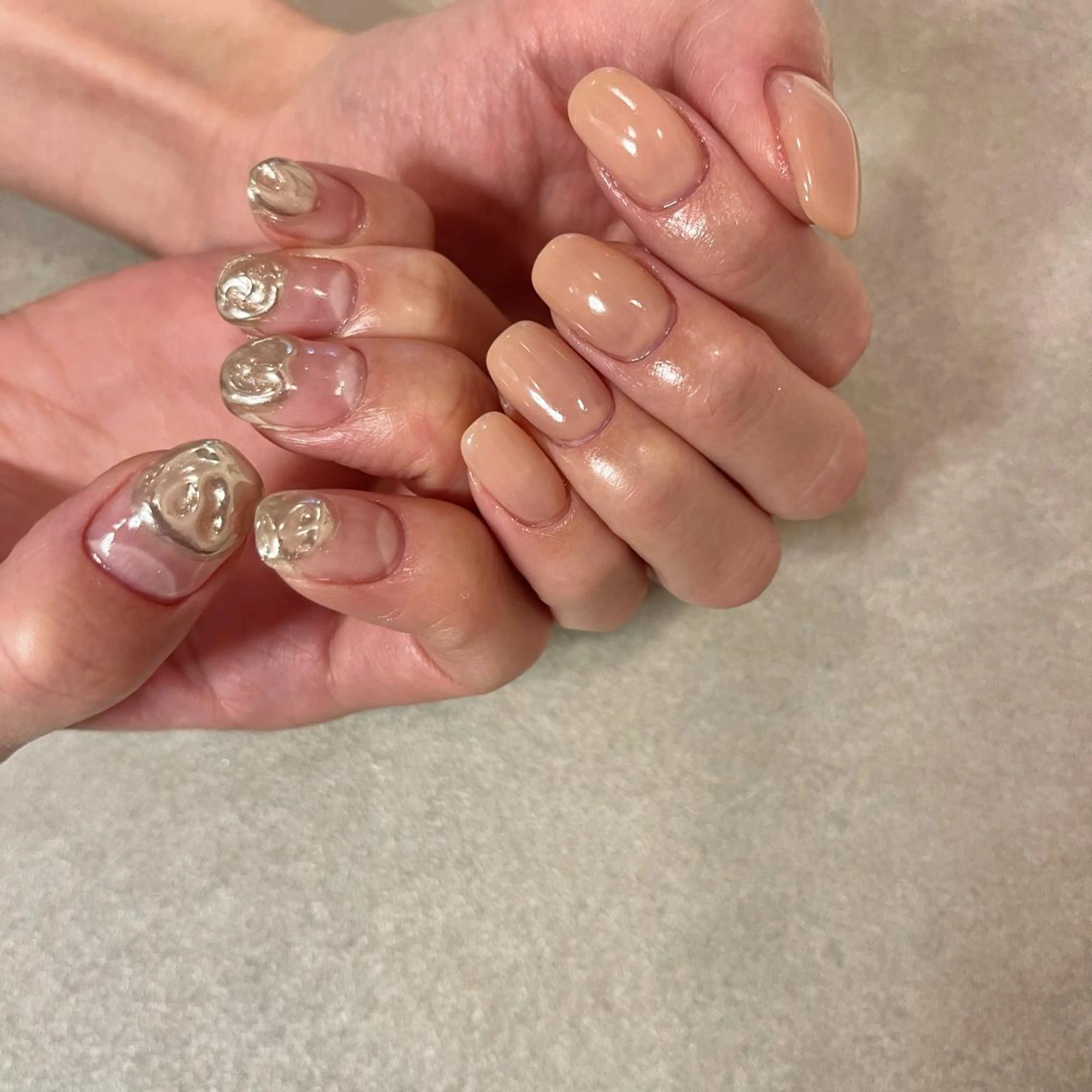 ネイル ニュアンスネイル 💅🏻yuuiのネイルデザイン
