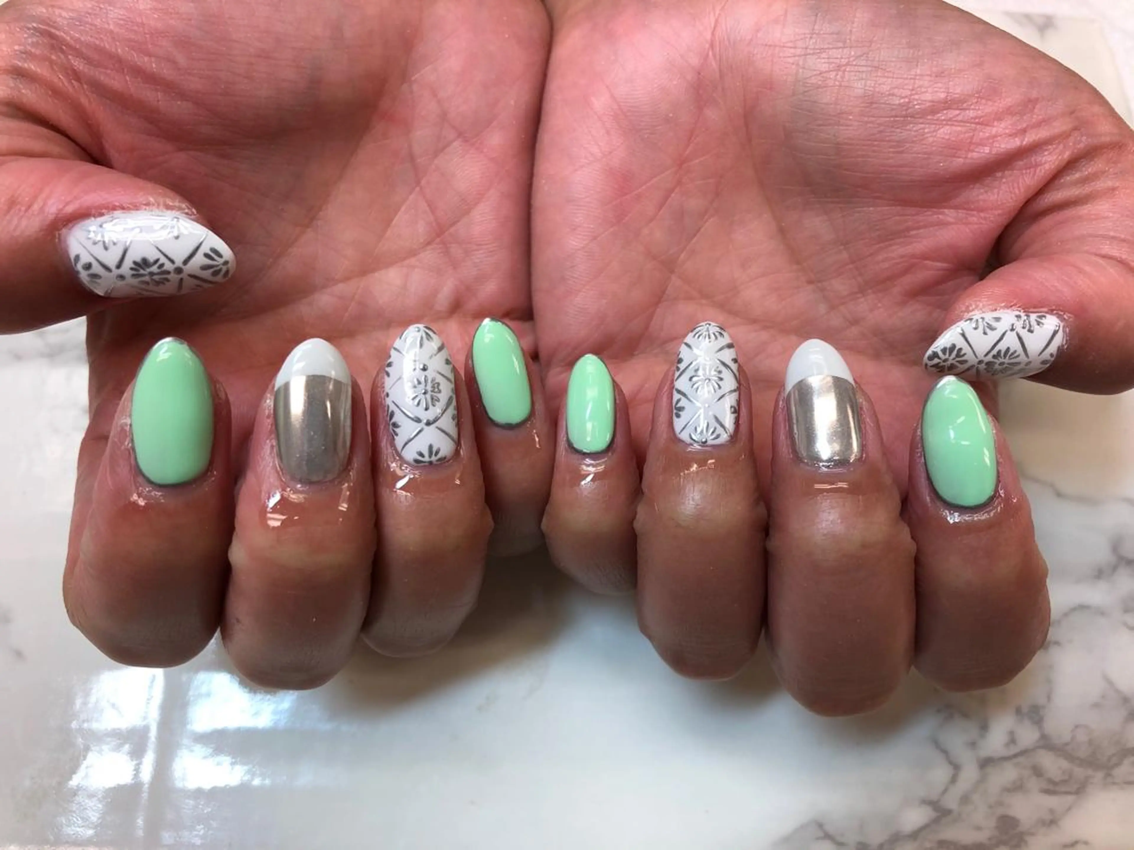 ネイル ハンドネイル BLANC machikoのネイルデザイン