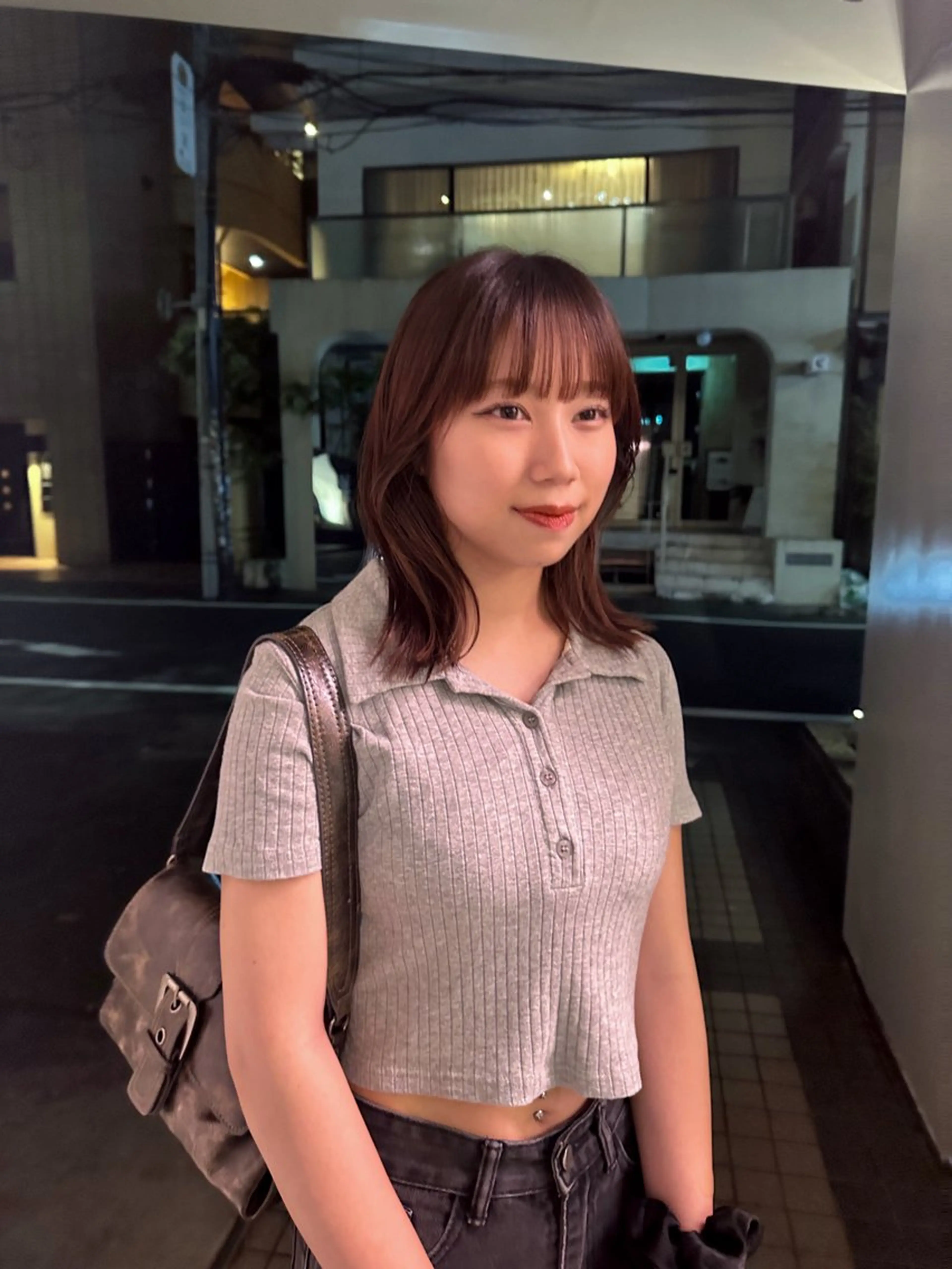 ミディアム 顔周りカット ボブ/似合わせ レイヤーcocomoのヘアスタイル