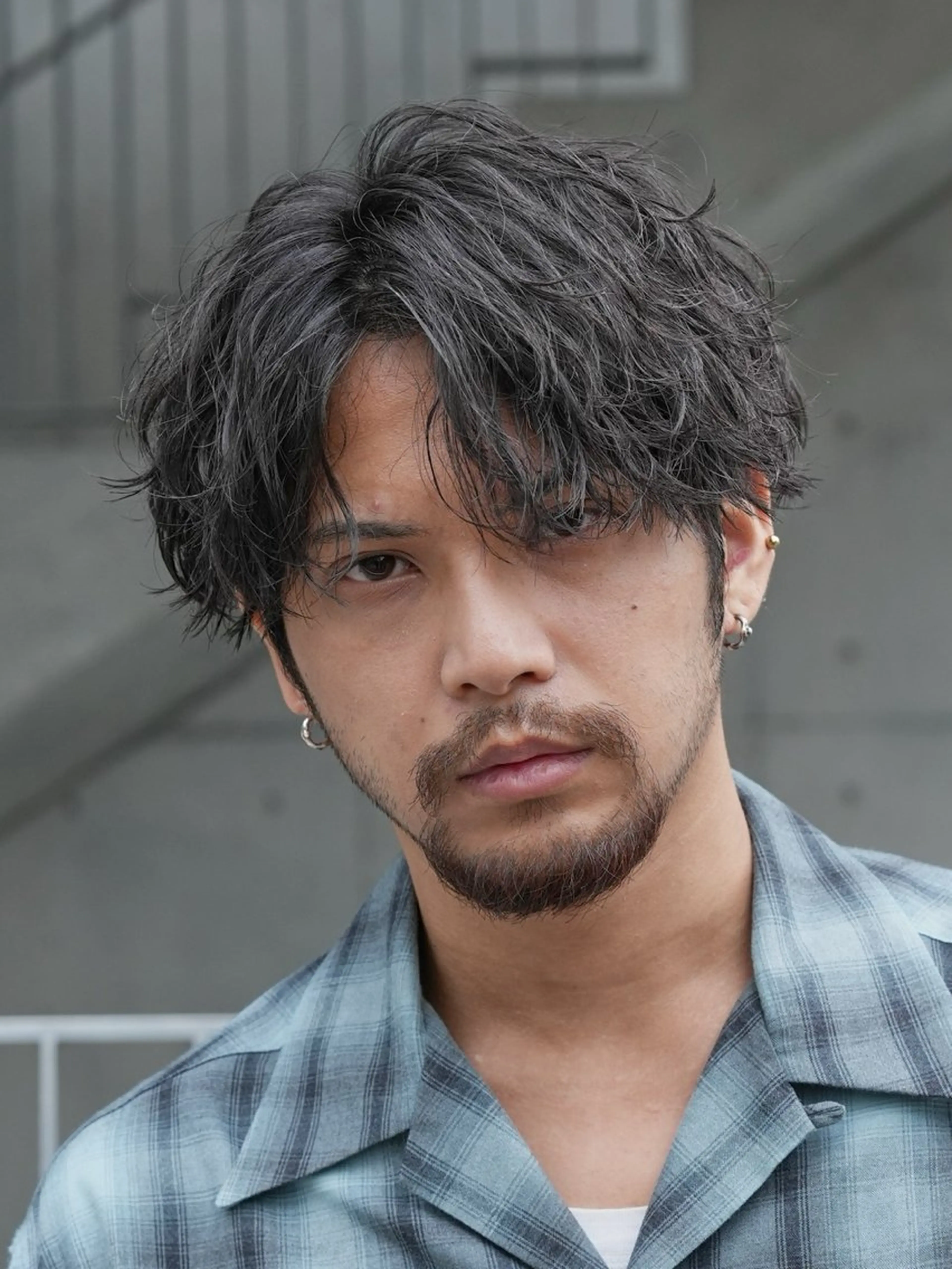 パーマ メンズ センターパート メンズパーマ ツイストスパイラルパーマ スパイラルパーマ 原宿 無料カット fifth イノウエのヘアスタイル