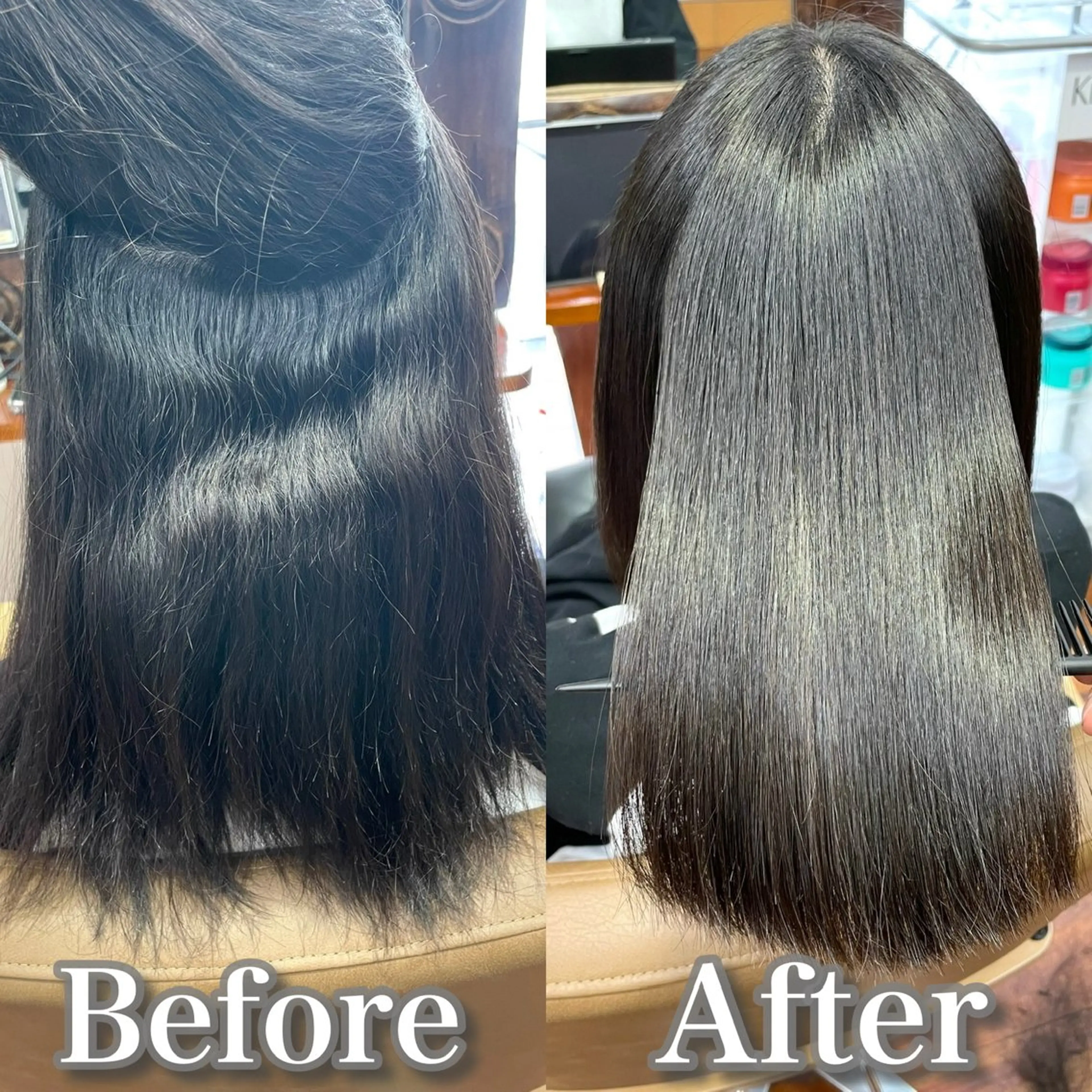 ミディアム くせ毛 縮毛矯正 縮毛矯正 HERSHE by apollo所属・✨美髪矯正&ショート の小林✨のヘアスタイル