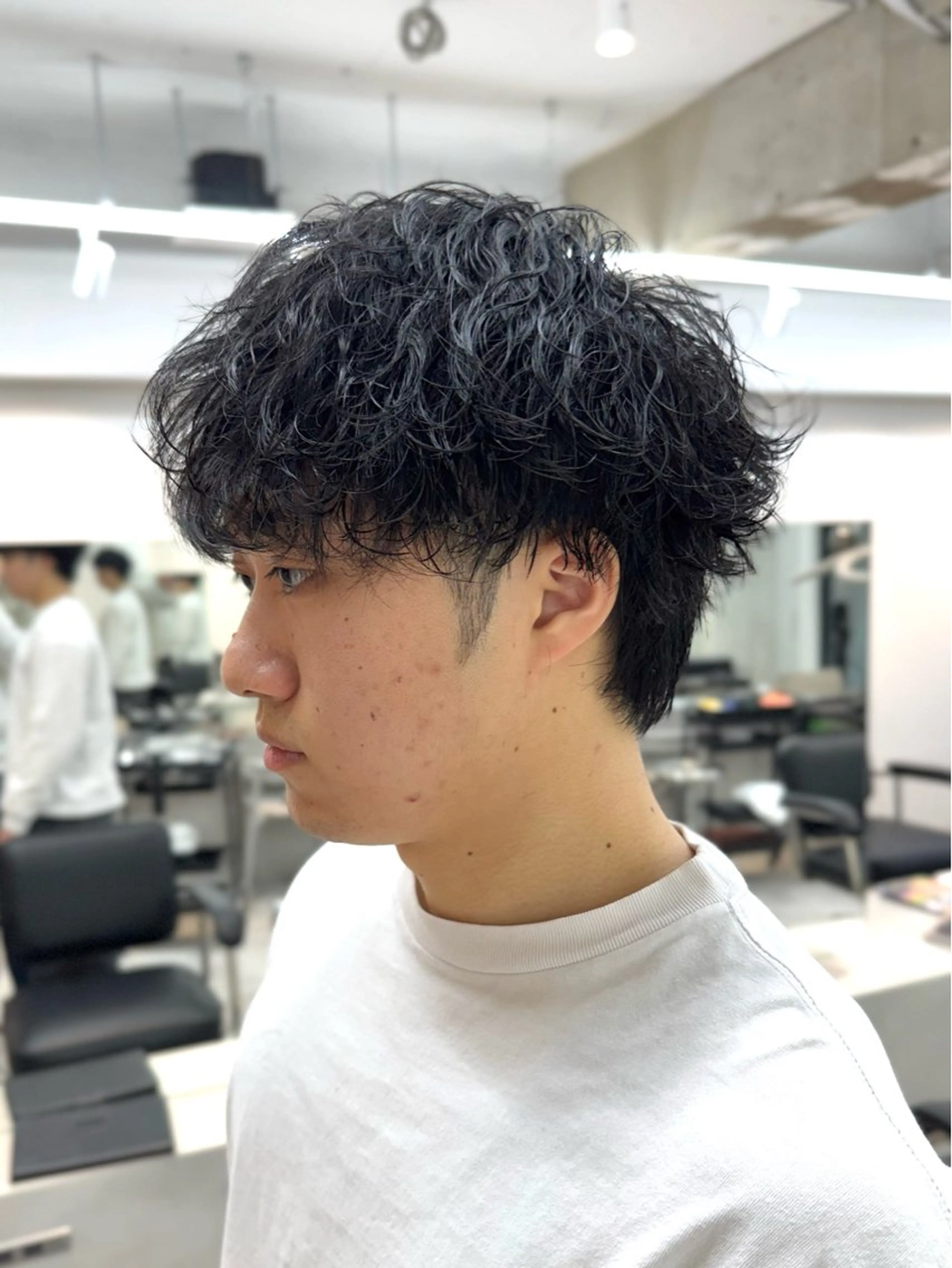 パーマ メンズ フェザーパーマ メンズパーマ スペインカール 波巻きパーマ ニュアンスパーマ カット パーマ 大宮/メンズパーマ 関勇也のヘアスタイル