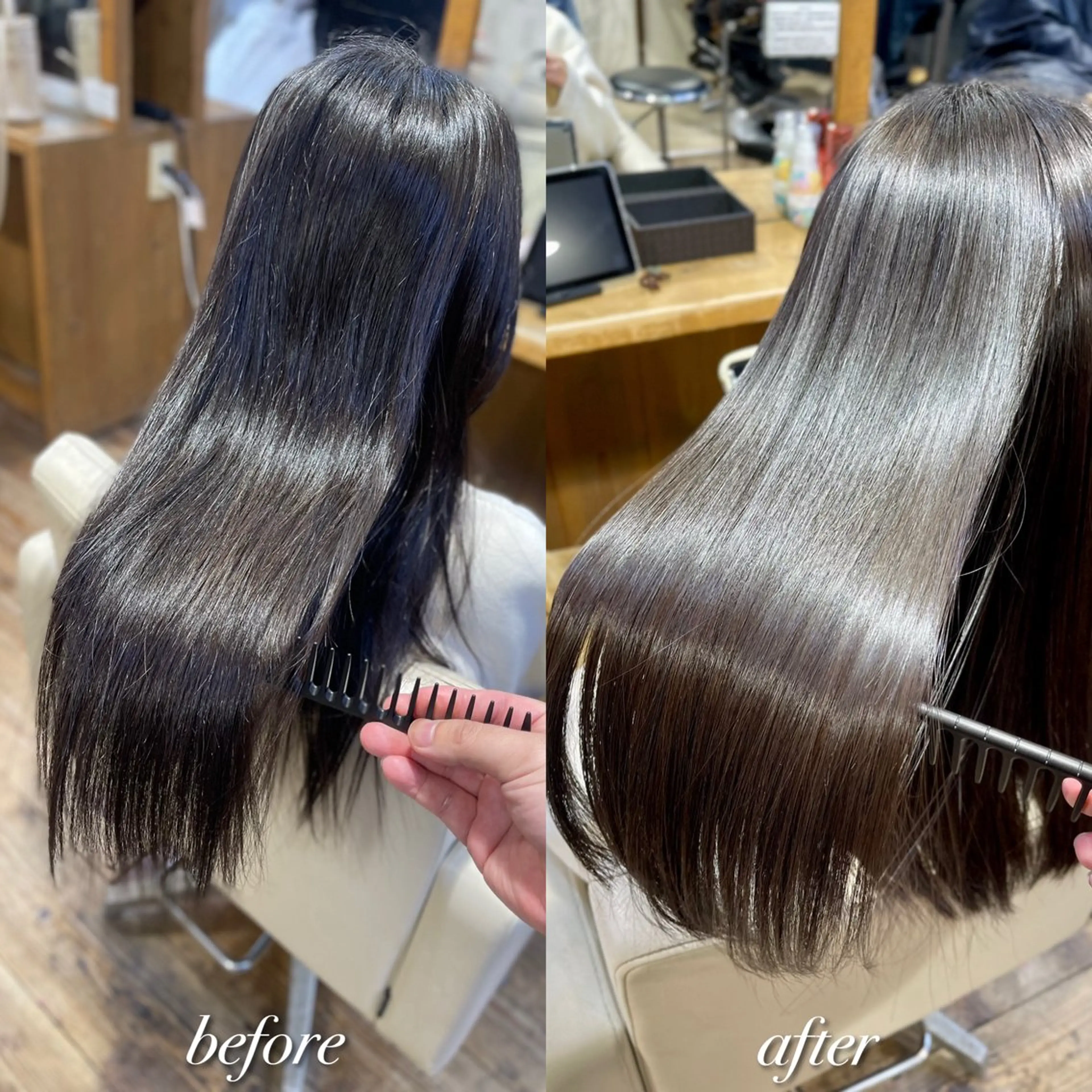 ロング 髪質改善 縮毛矯正 ♦️髪質改善縮毛矯正 美髪💍谷口克也♦️のヘアスタイル