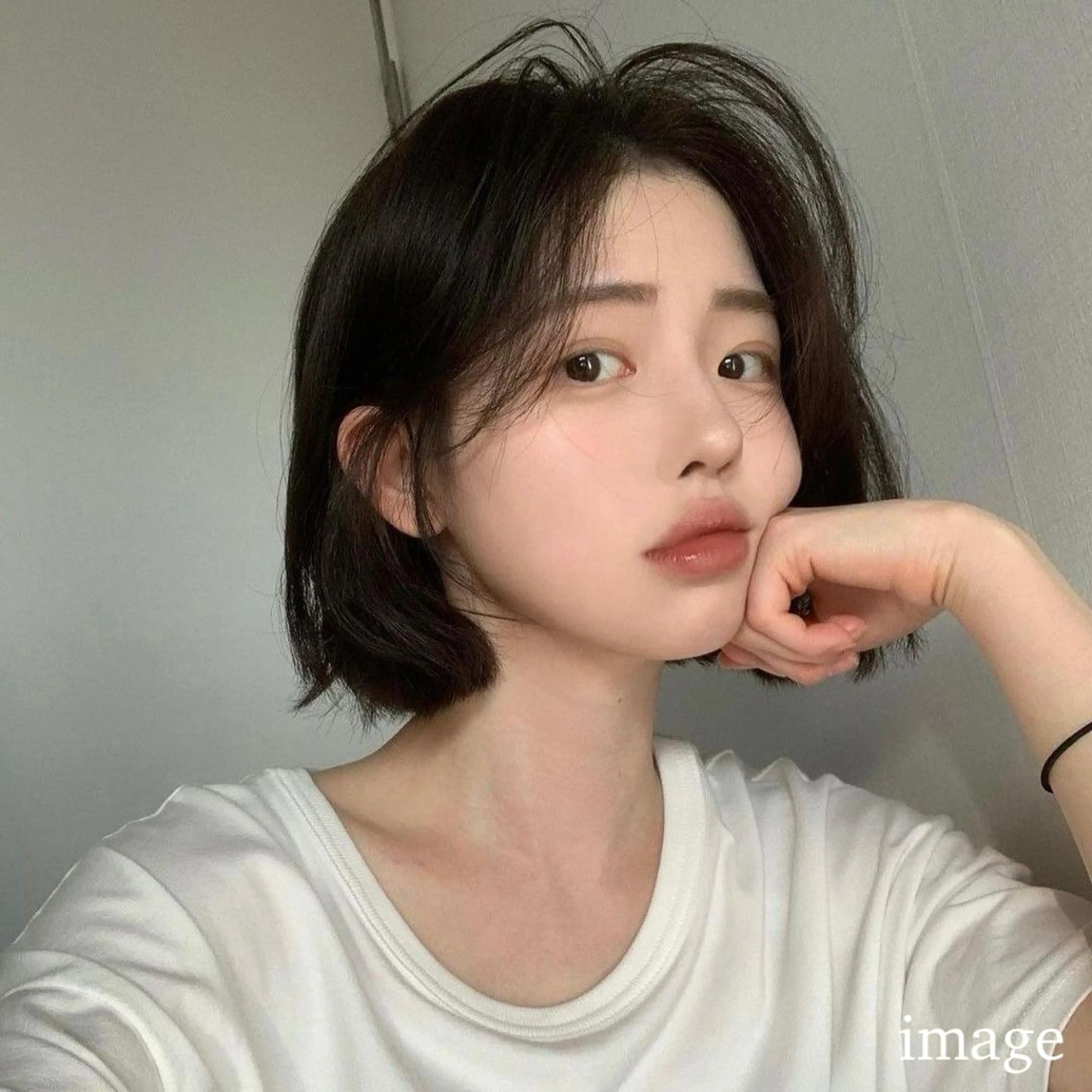 ミディアム カラー カット ヘアカラー トリートメント ヘッドスパ ヘアセット 縮毛矯正🤍 盛れるボブ/ひかりのヘアスタイル