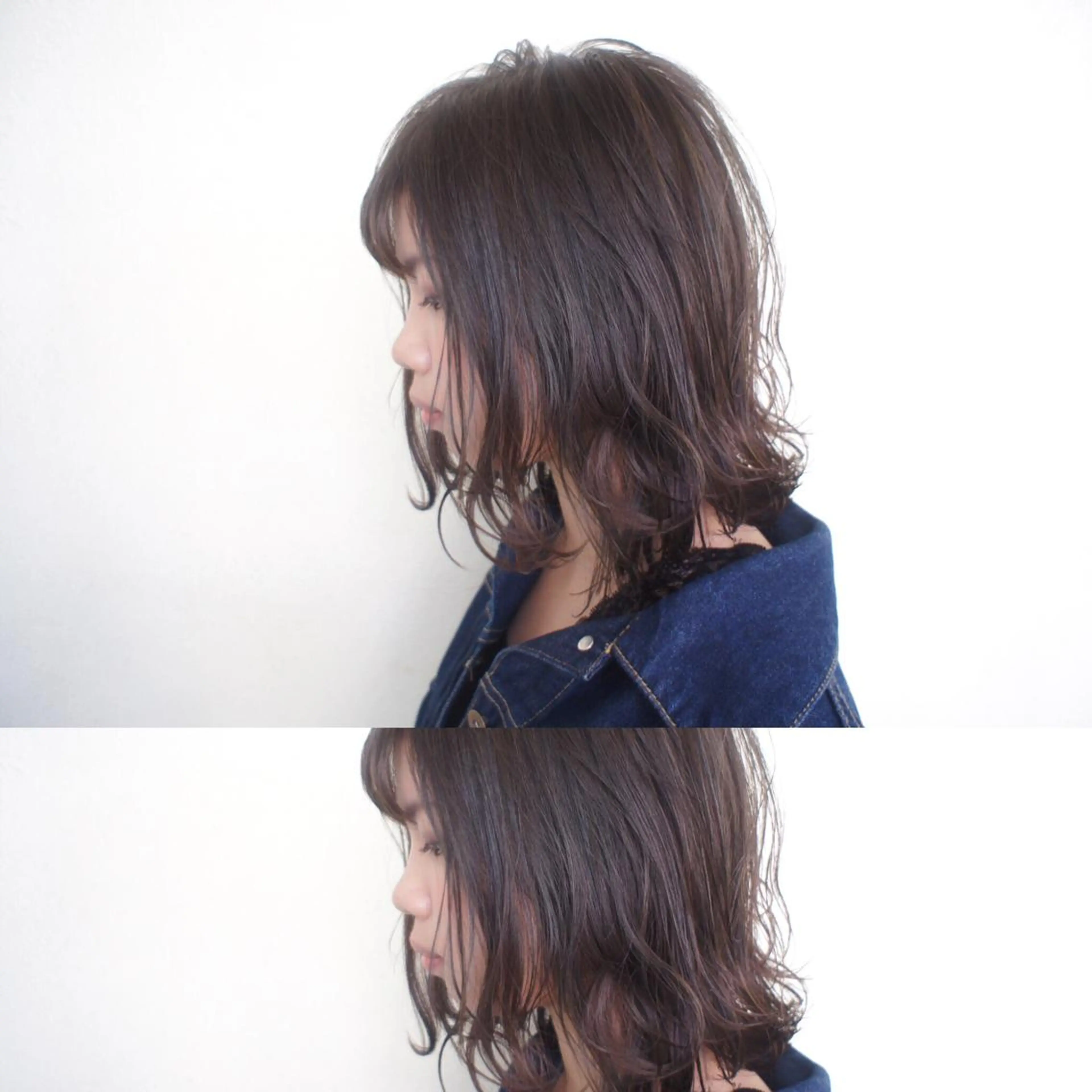 ミディアム カラー アッシュ ハイライトカラー ハイライト This所属・🟦髪質改善6年 💊YAMAMOTOのヘアスタイル