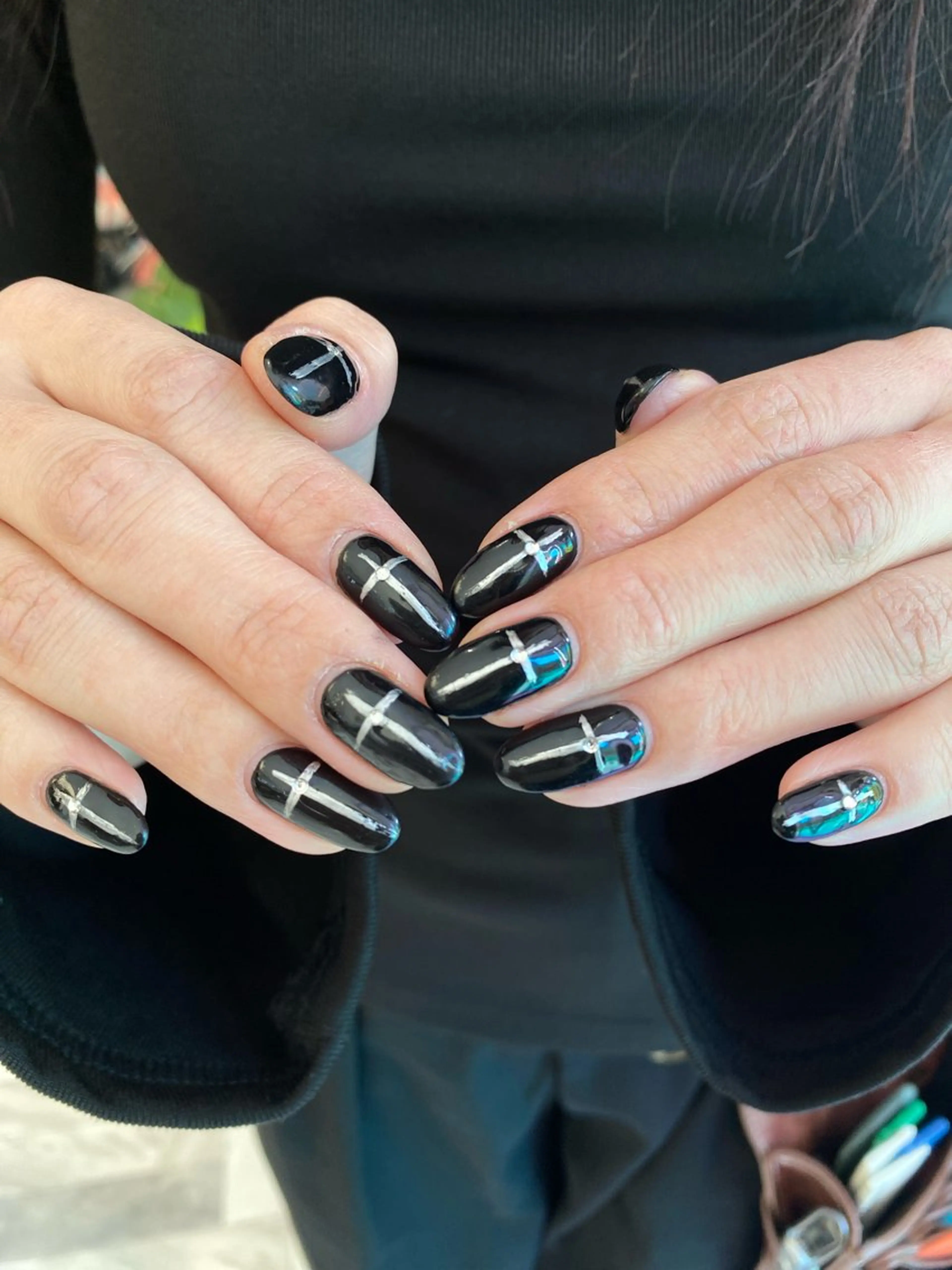 ネイル ハンドネイル ハンドケア カンナ【Y2Kネイル /コーンロウ】のネイルデザイン