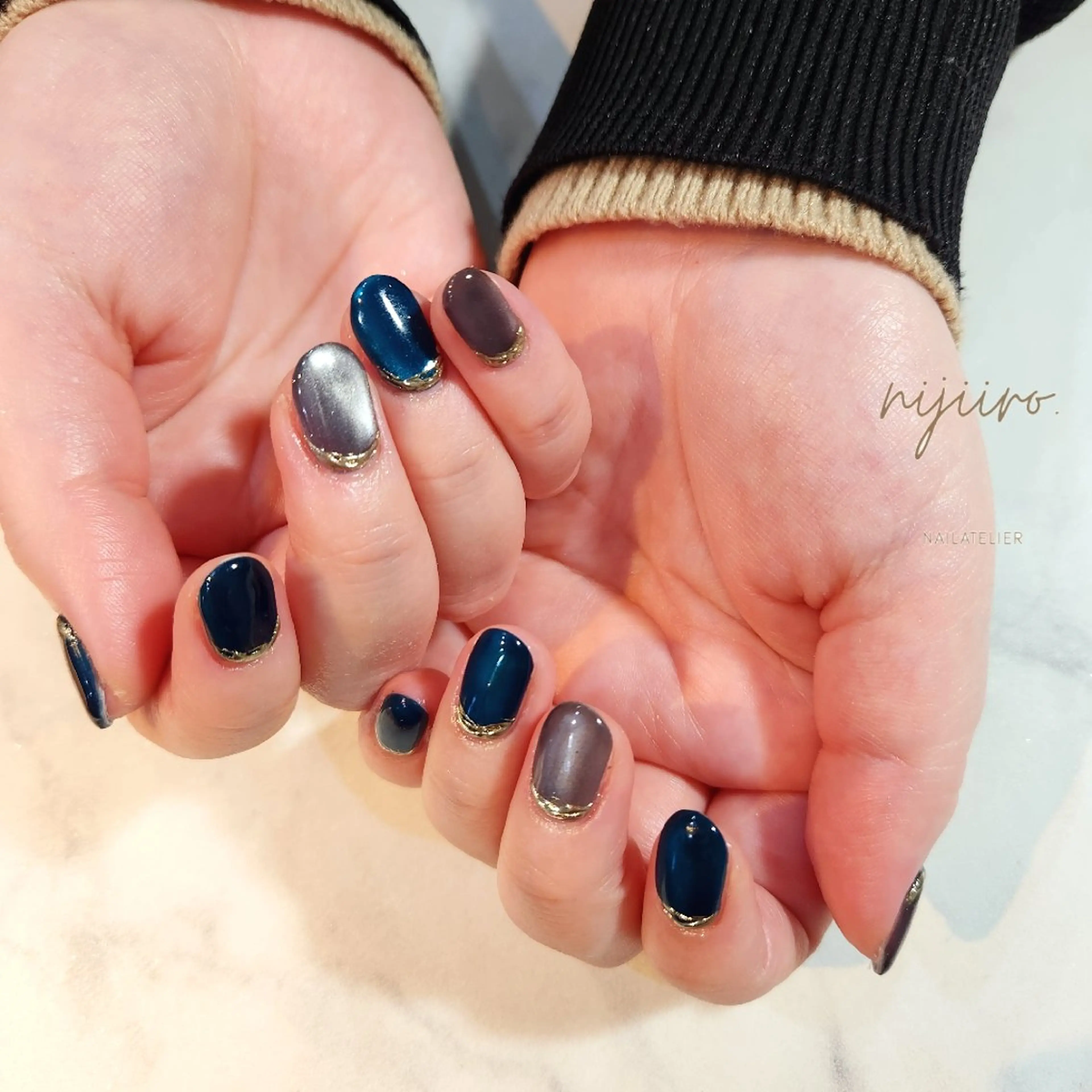 ネイル ハンドネイル nijiiro🌈 サトウのネイルデザイン