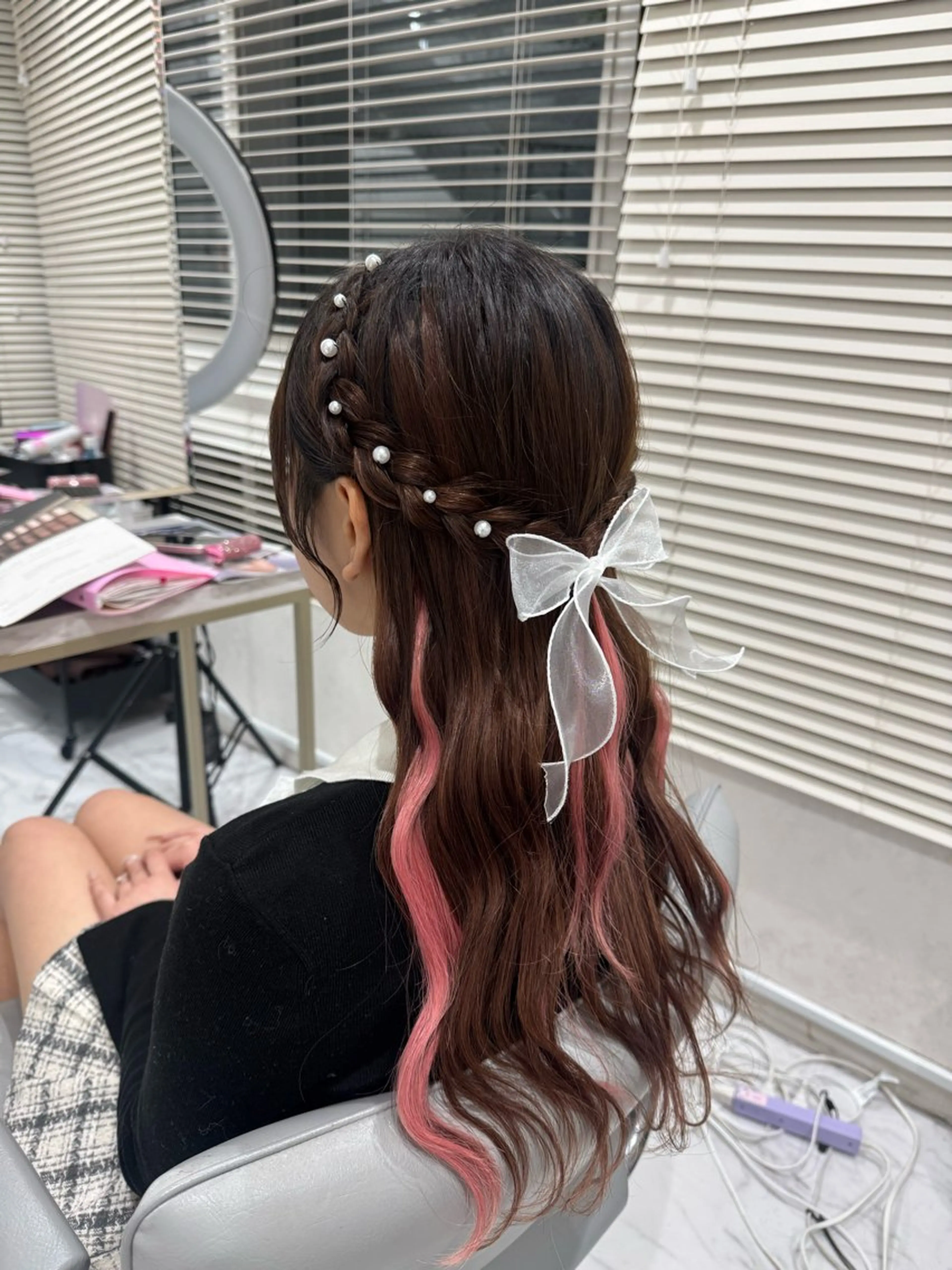 ロング ヘアアレンジ ヘアセット 韓国/アイドルヘア 🎀みづきのヘアスタイル