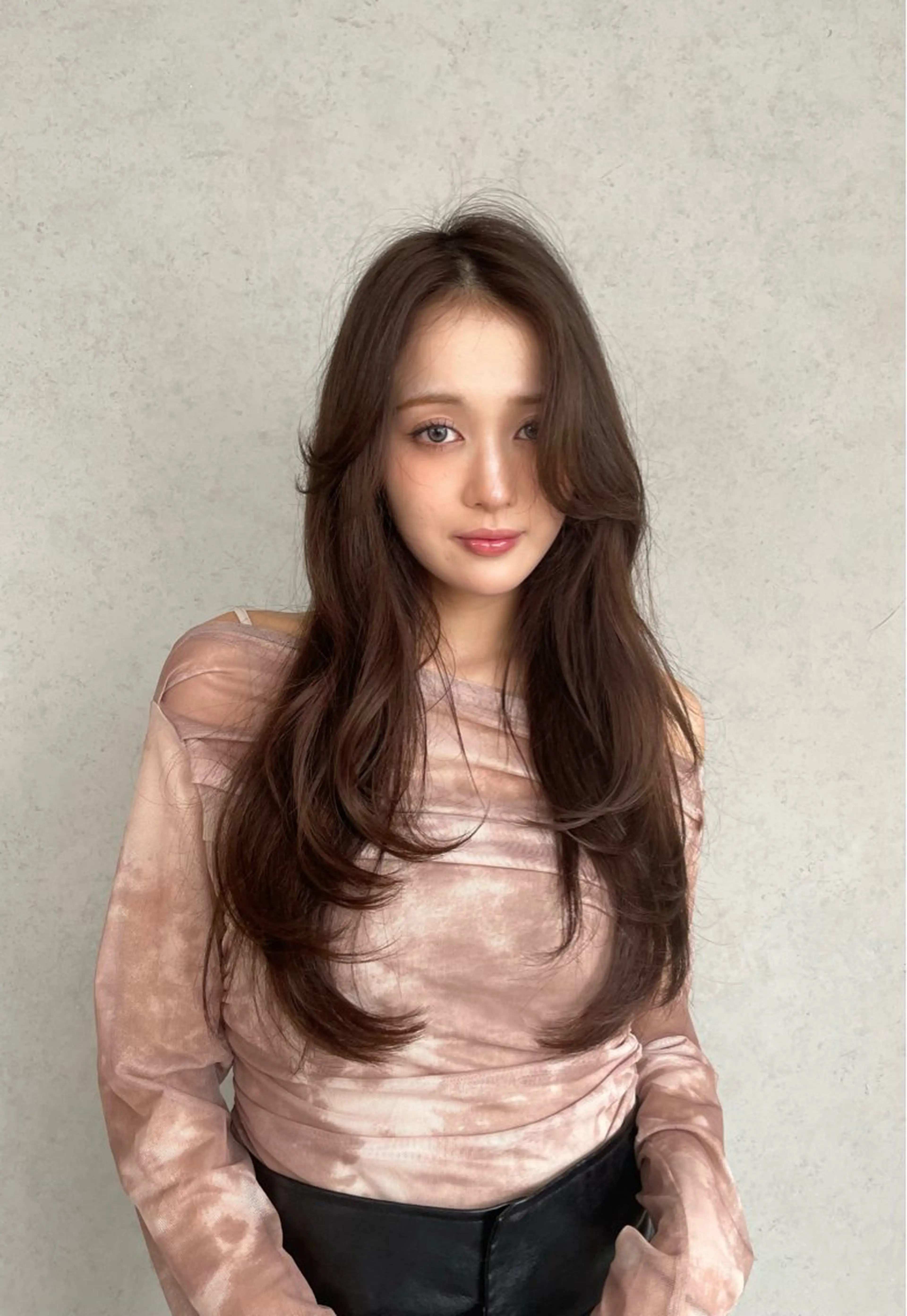 ロング 韓国×ワンホン 艶カラー/ハヅキ🎀のヘアスタイル