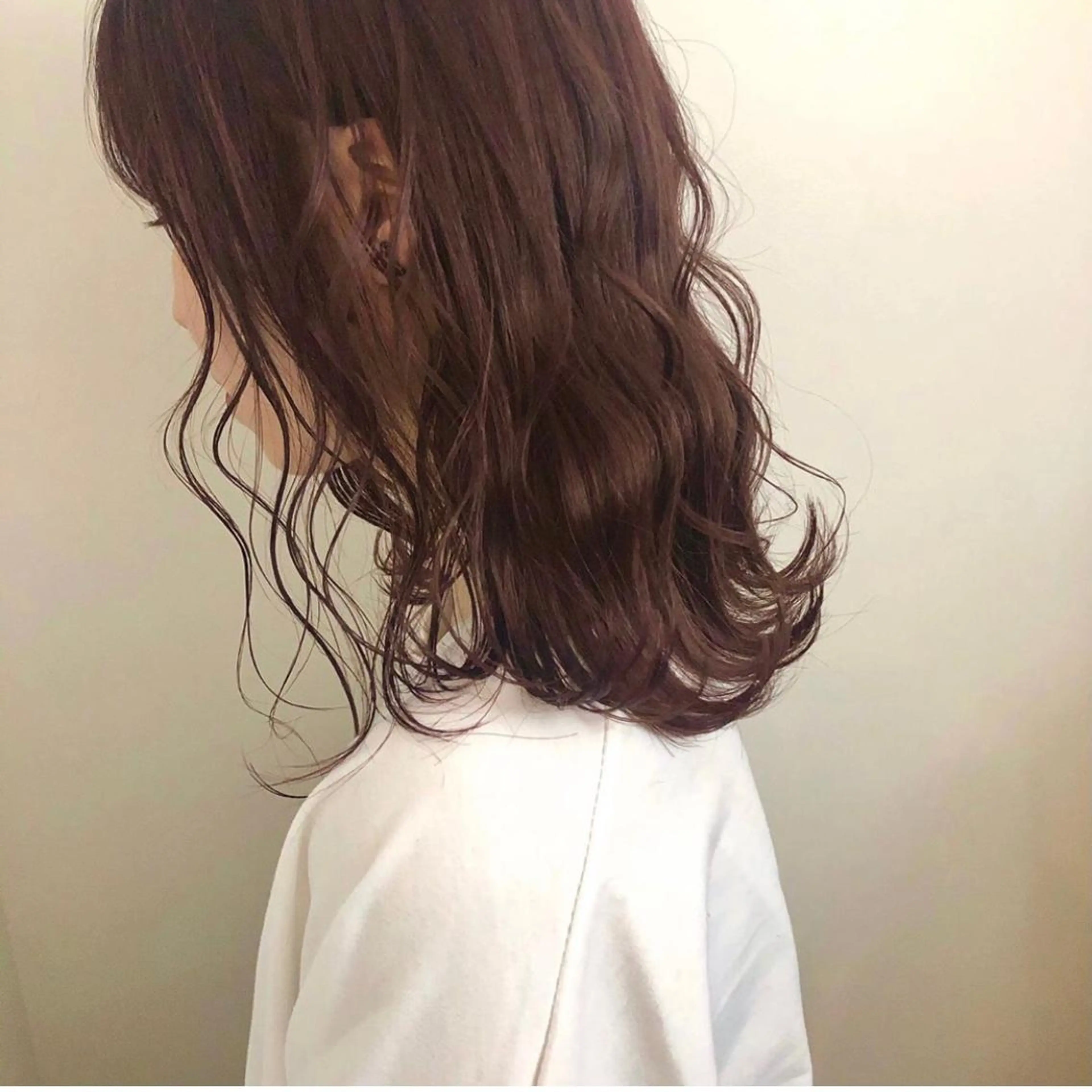 セミロング カラー ブラウンカラー ピンクカラー ピンクブラウン ボブレイヤー/ カラー診断/Amiのヘアスタイル