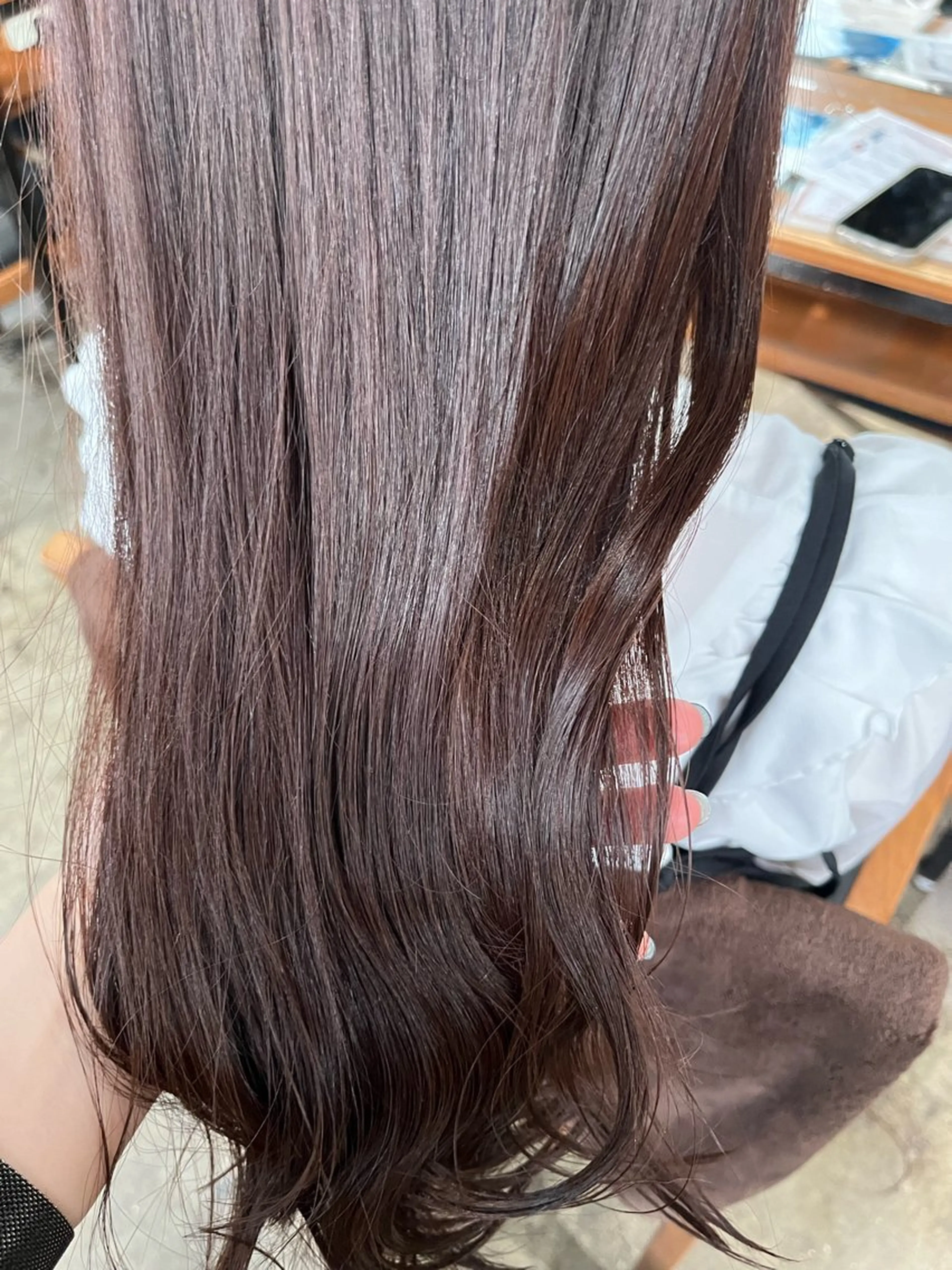 ロング カット ヘアカラー トリートメント 小顔カット/韓国 カラー🌙shikiのヘアスタイル