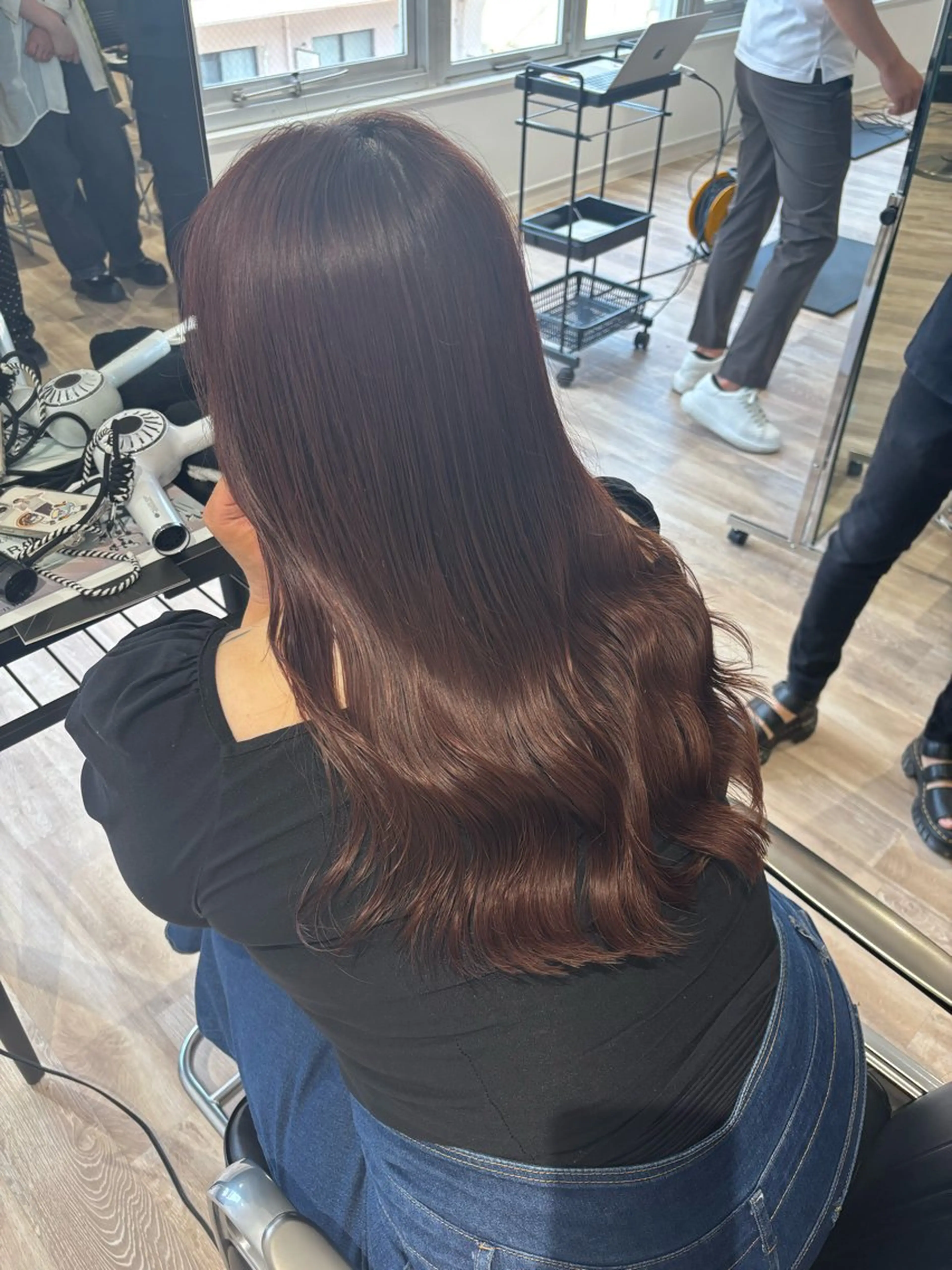 コテ巻き風パーマの写真