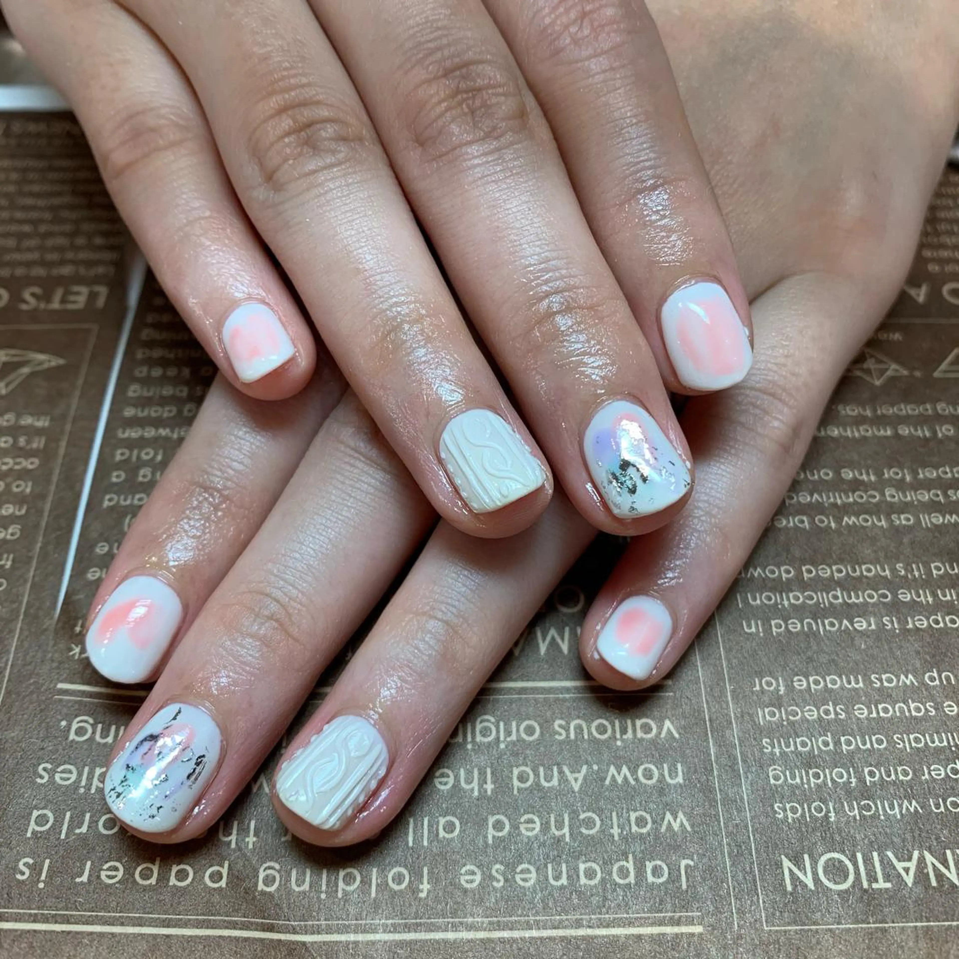 ネイル バレンタイン imymemine所属・渡邊 束紗のネイルデザイン