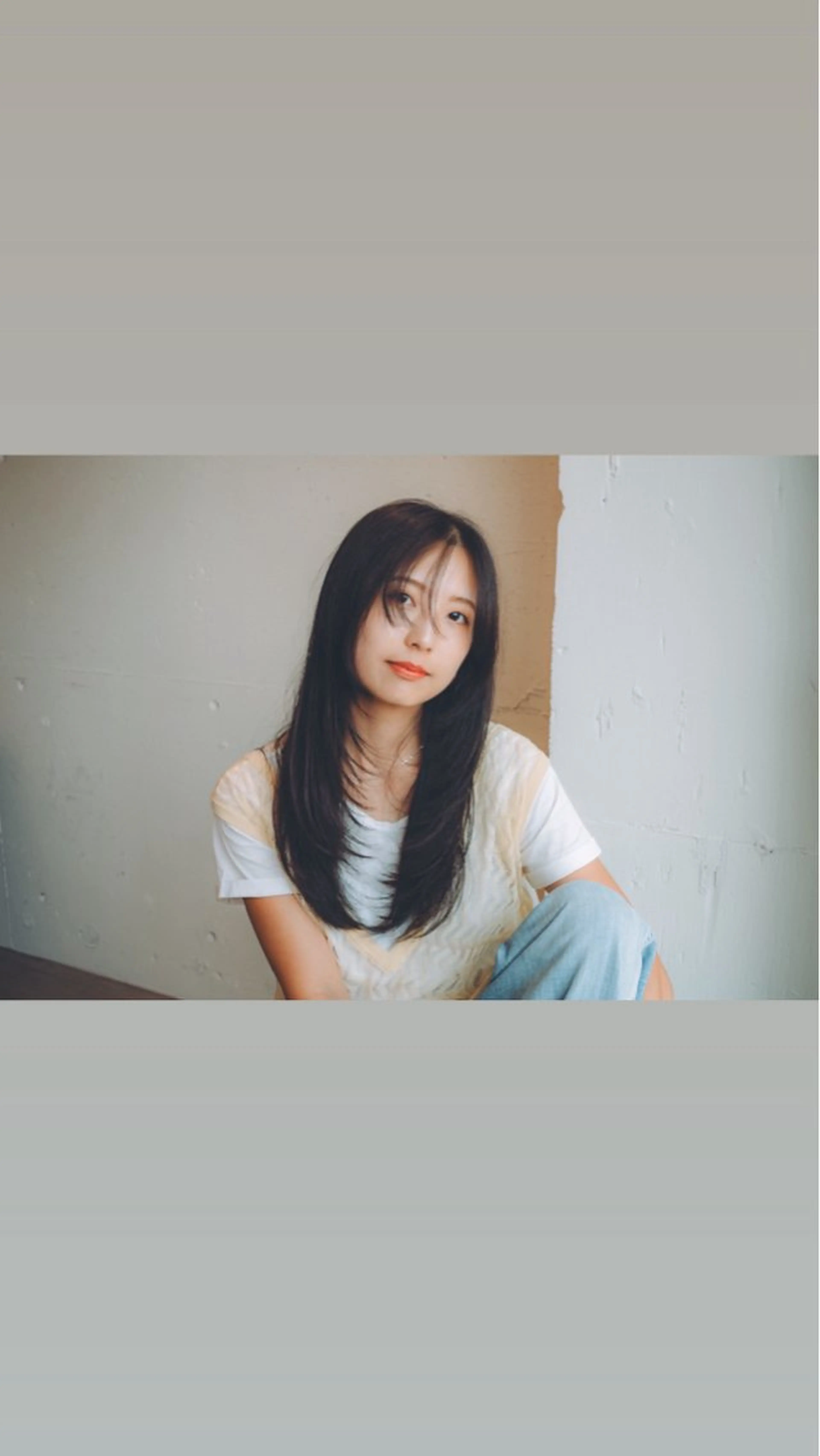 ミディアム カラー レイヤーカット 【韓国レイヤー特化 ハッシュカット】のヘアスタイル