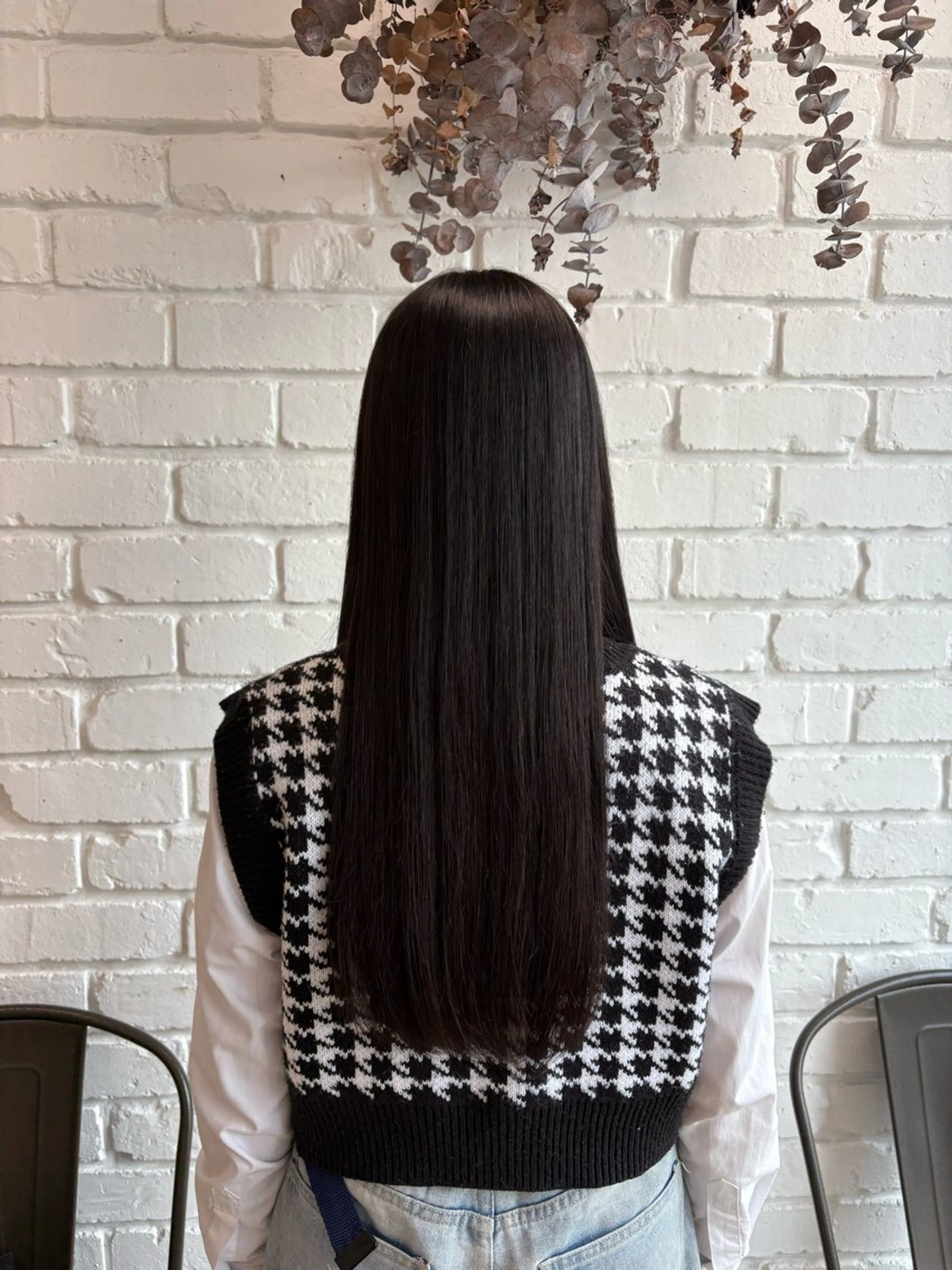 ロング カット 縮毛矯正 トリートメント 髪質改善トリートメン ト/縮毛矯正/ゆうなのヘアスタイル