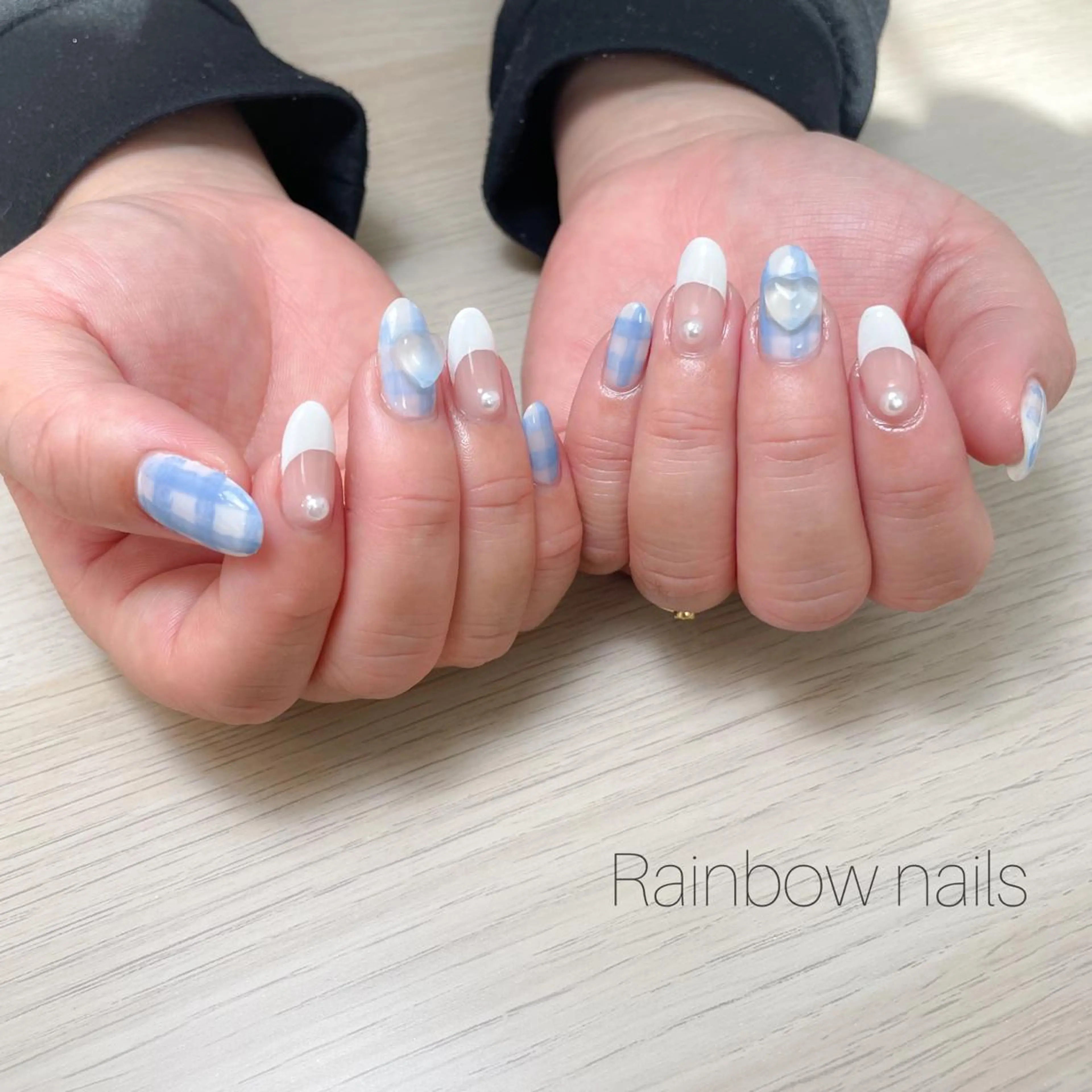 ネイル Rainbow nailsくろちゃんのネイルデザイン