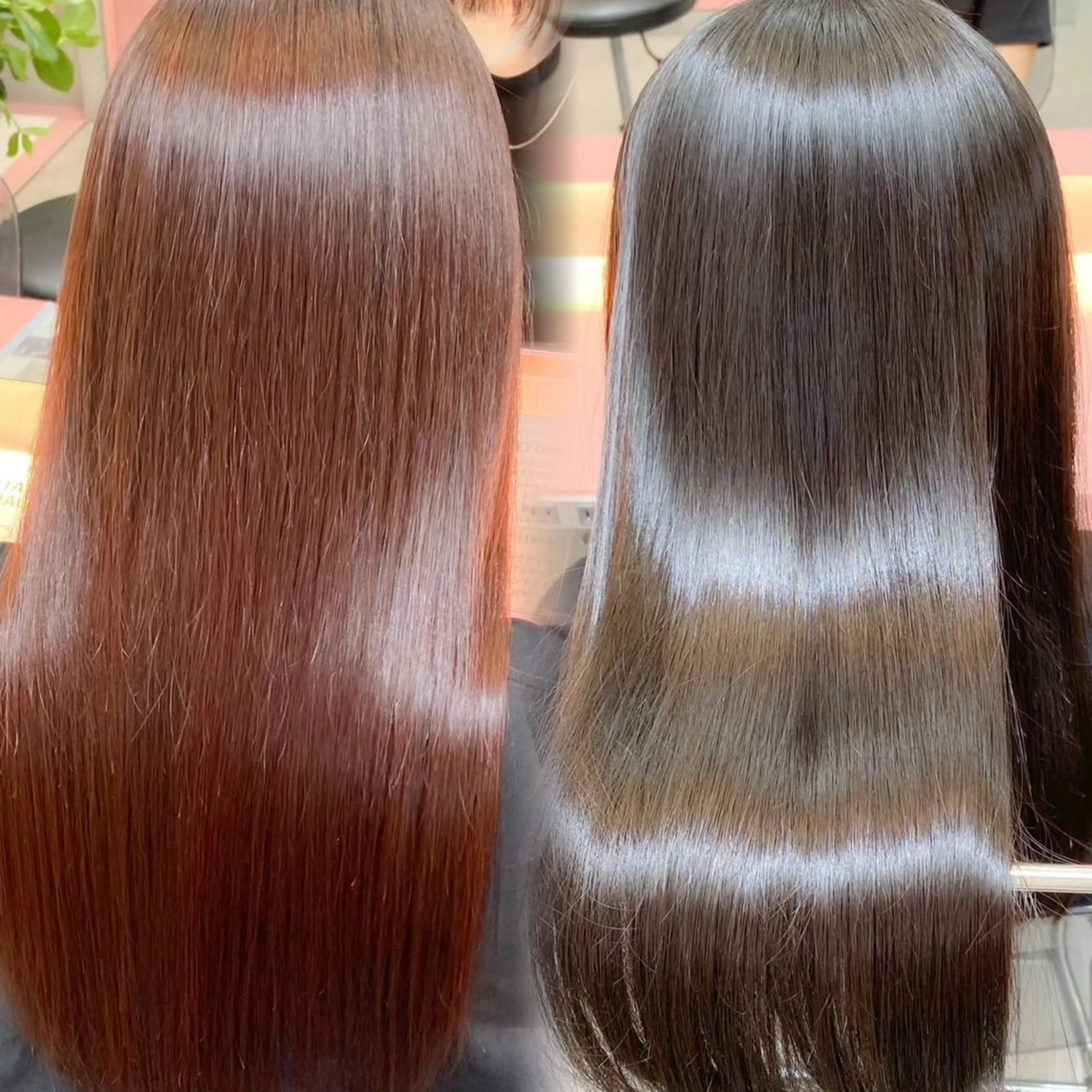 セミロング カラー カット ヘアカラー 縮毛矯正 トリートメント RYU/レイヤーカッ ト/透明感艶カラー/のヘアスタイル