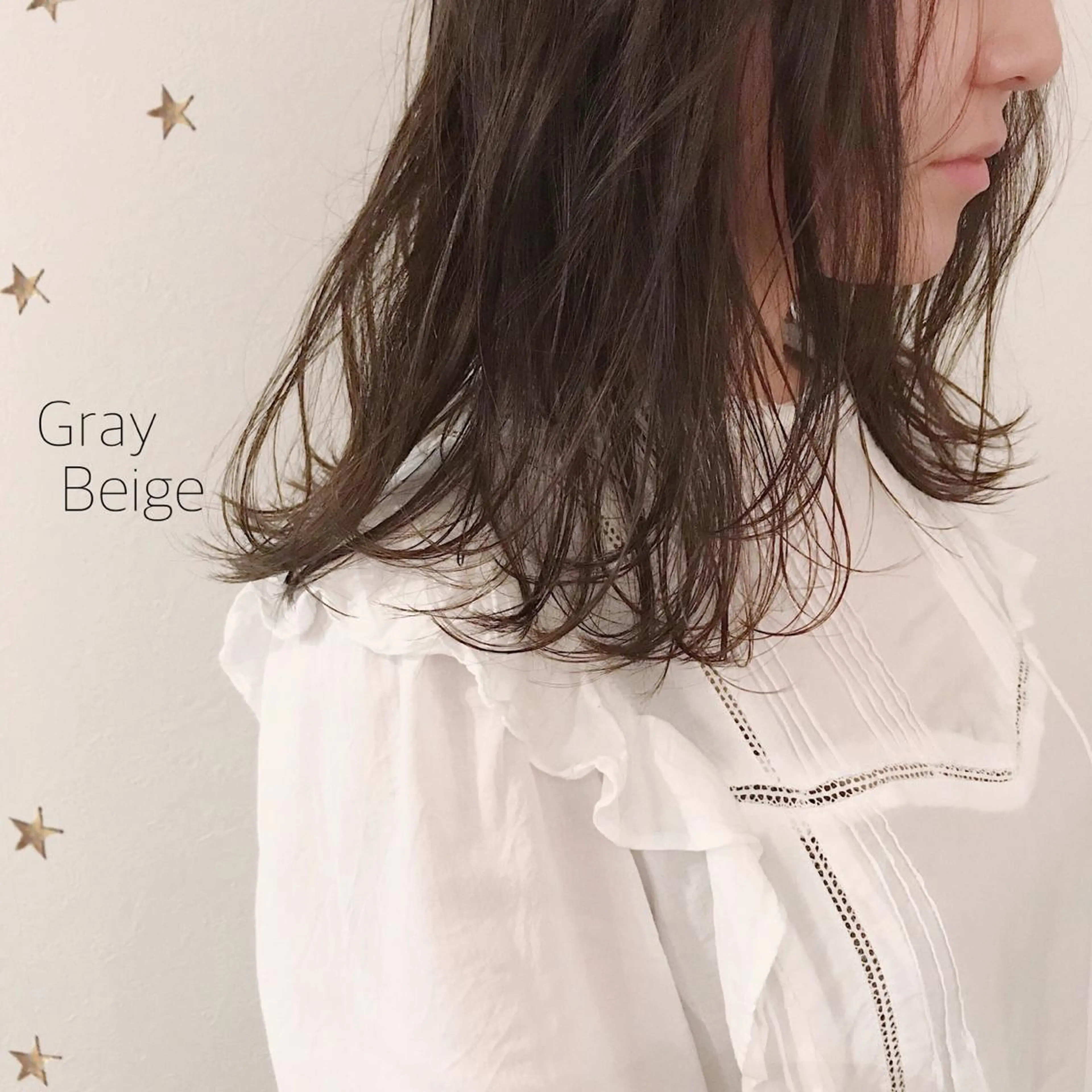 セミロング カラー 市川 千夏のヘアスタイル