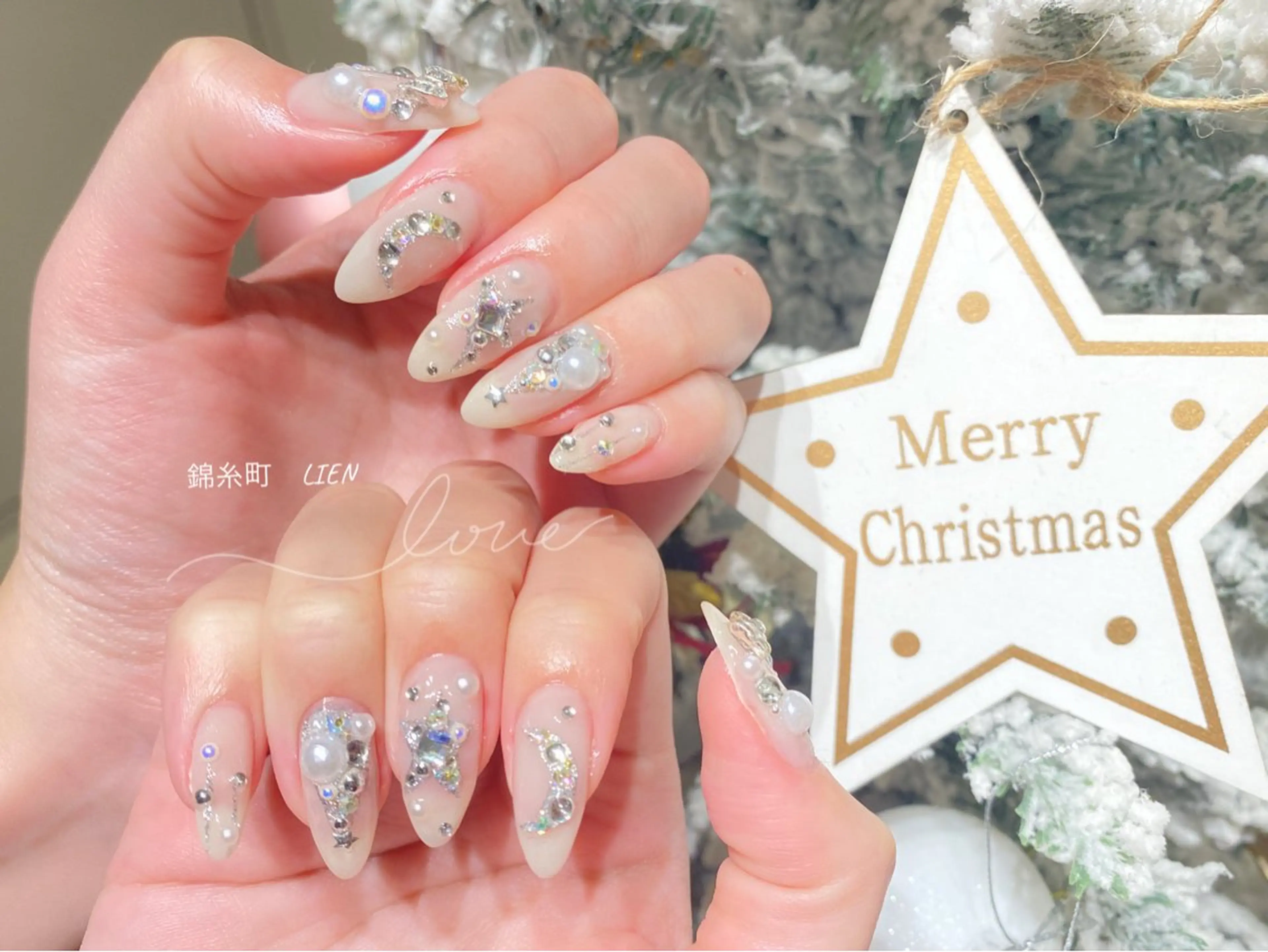 ネイル 冬ネイル クリスマス ハンドネイル Lien  _リエン リエンのネイルデザイン