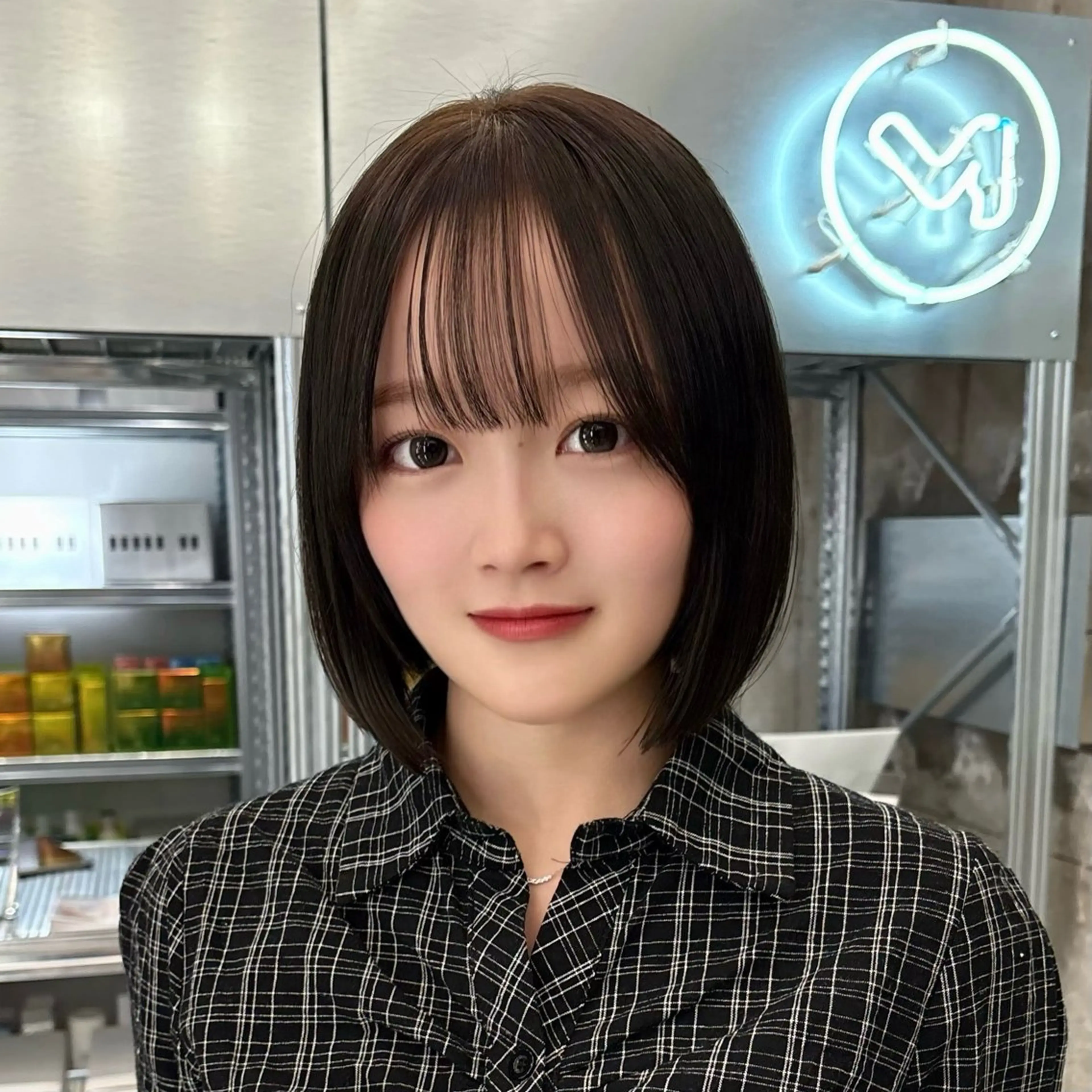 ショート カラー カット ヘアカラー トリートメント ✨縮毛矯正/ボブ✨ 佐藤 さくらのヘアスタイル