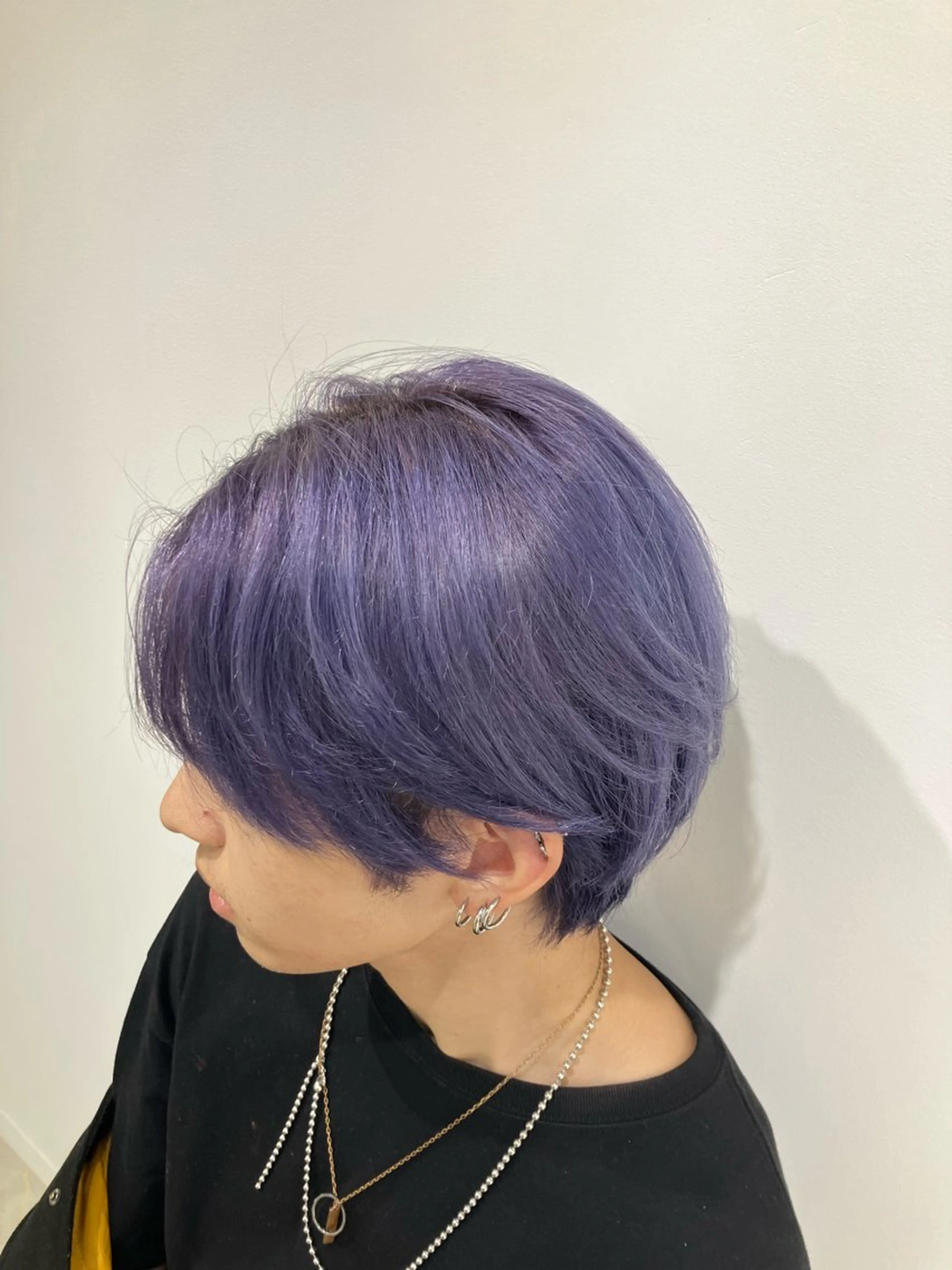 カット＋全頭ブリーチ有りダブルカラー✨️＋3stepトリートメント付きの写真