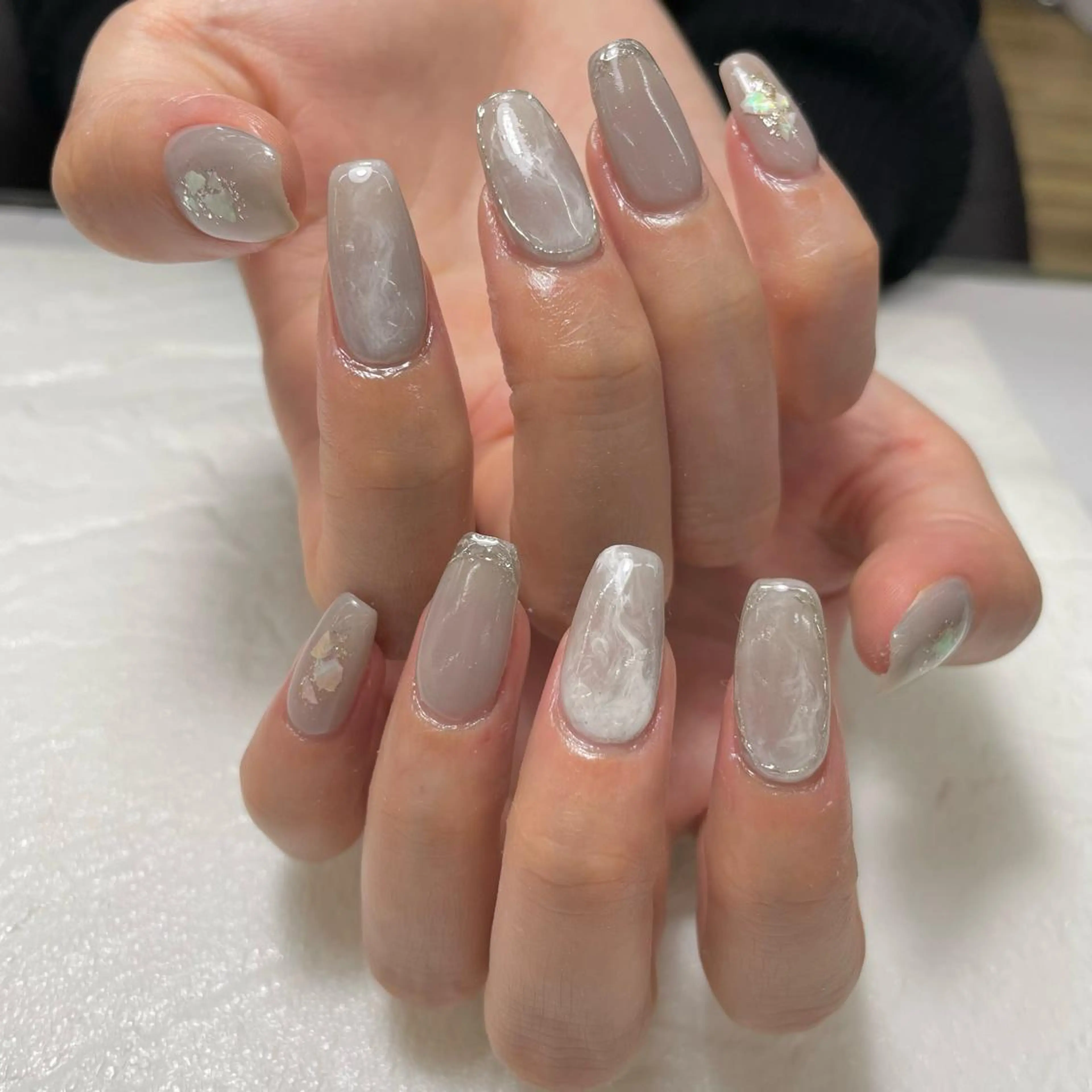 ネイル 持ち込み ニュアンスネイル Nailist MINORIのネイルデザイン