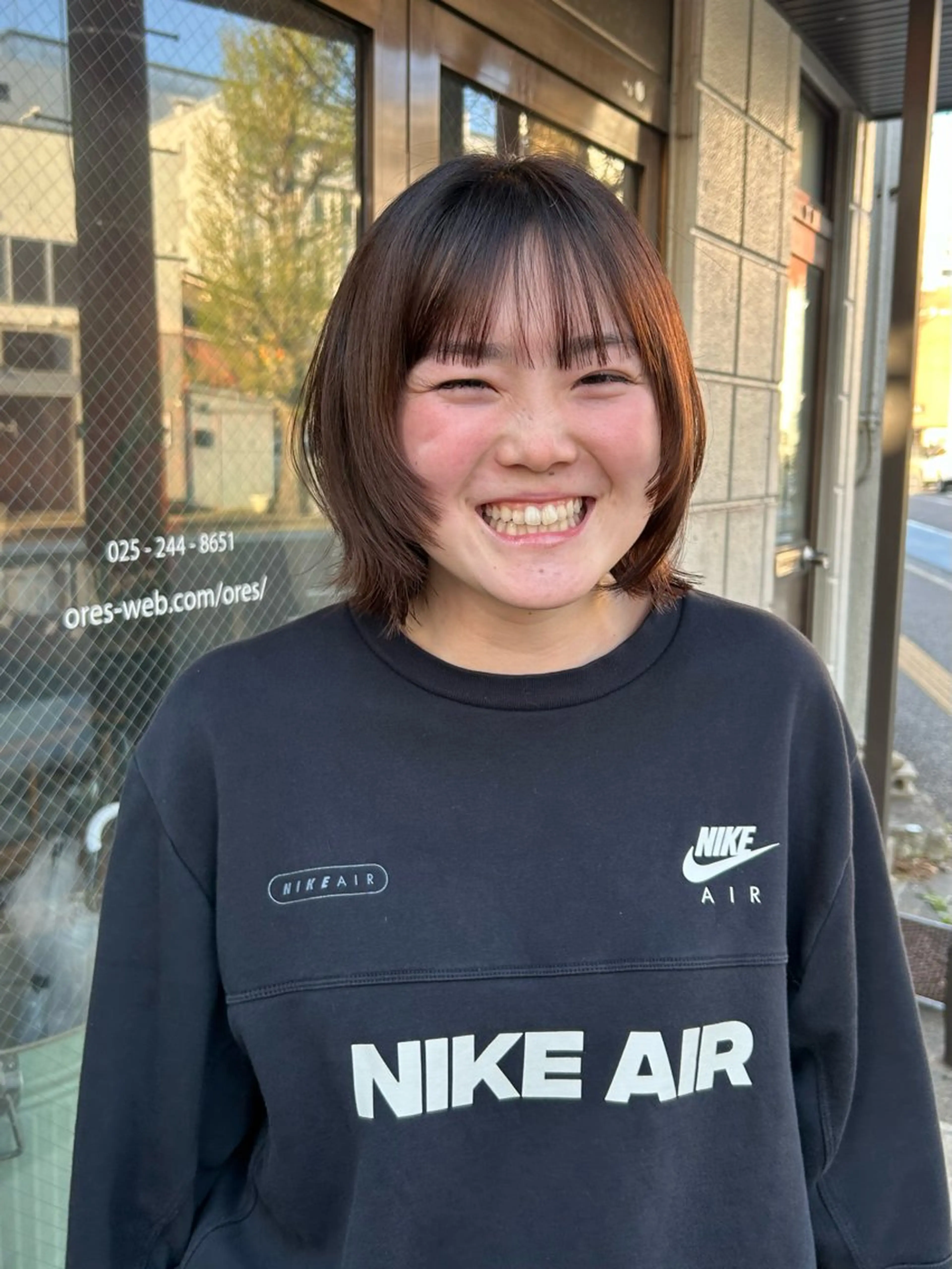 ミディアム ORe'S HAIR BE　GLaDまなみのヘアスタイル