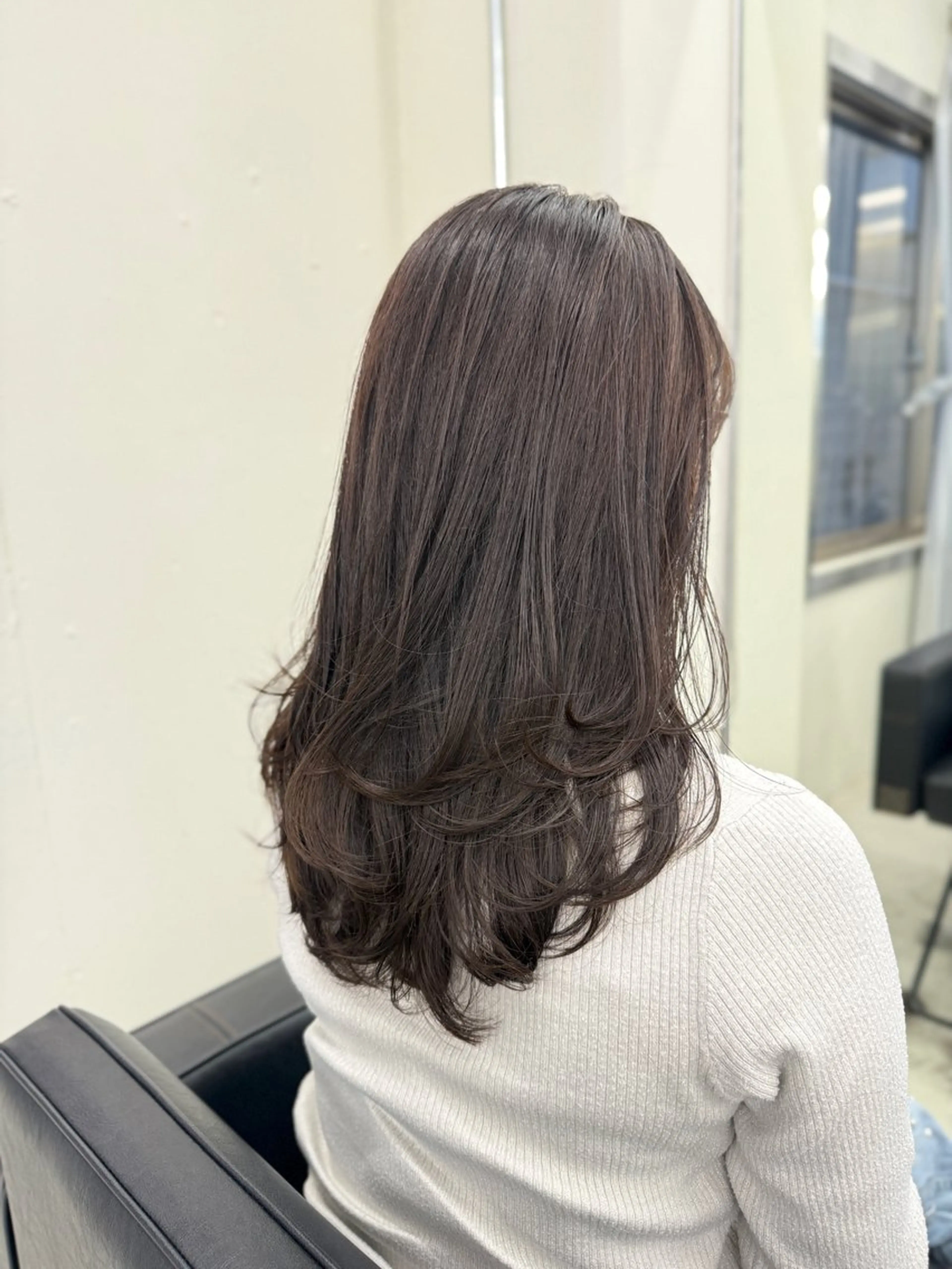 ロング カラー カット ヘアカラー トリートメント 表参道🌿赤み消し カラー/チナツのヘアスタイル