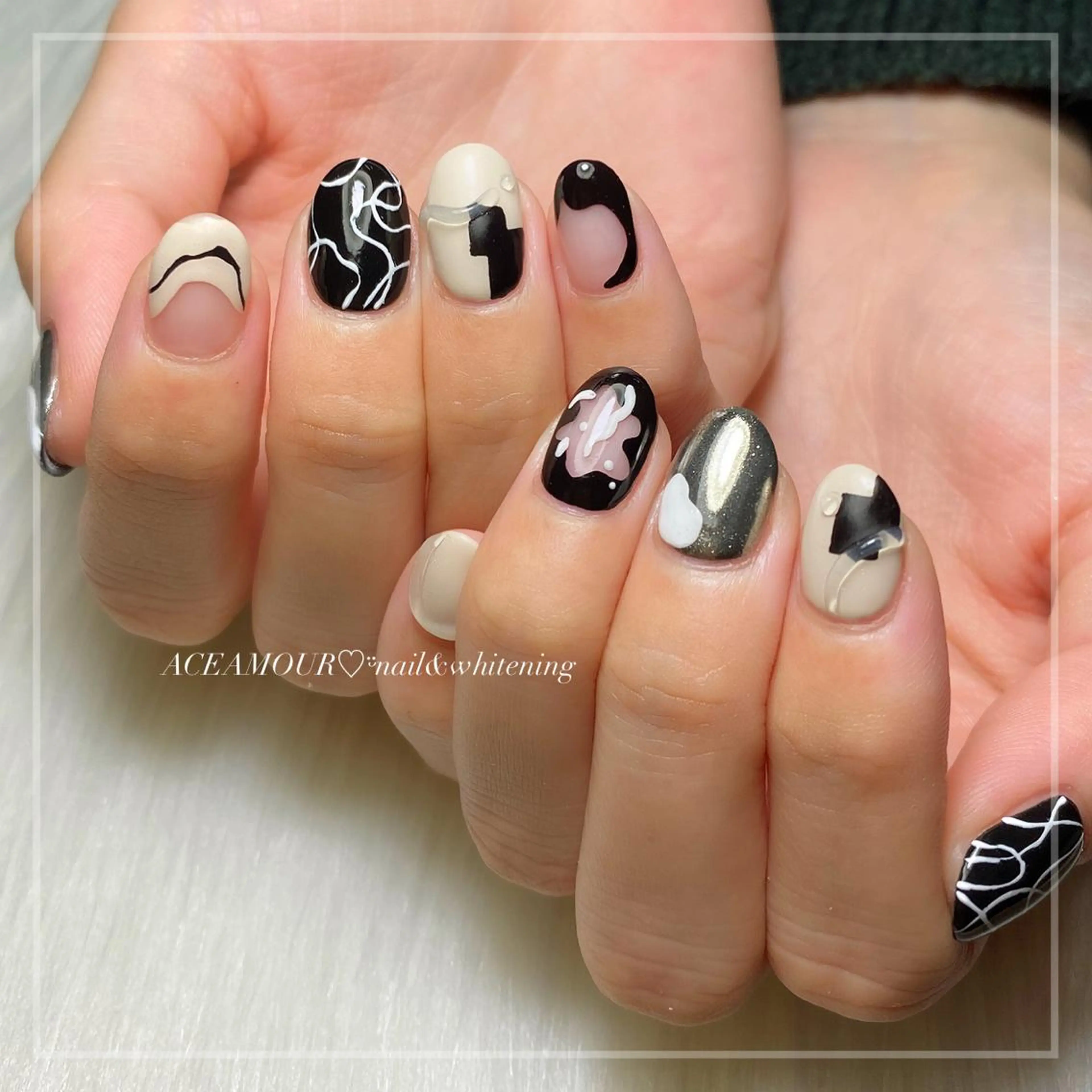 ネイル アートネイル ネイル/耳つぼ /新ホワイトニングのネイルデザイン