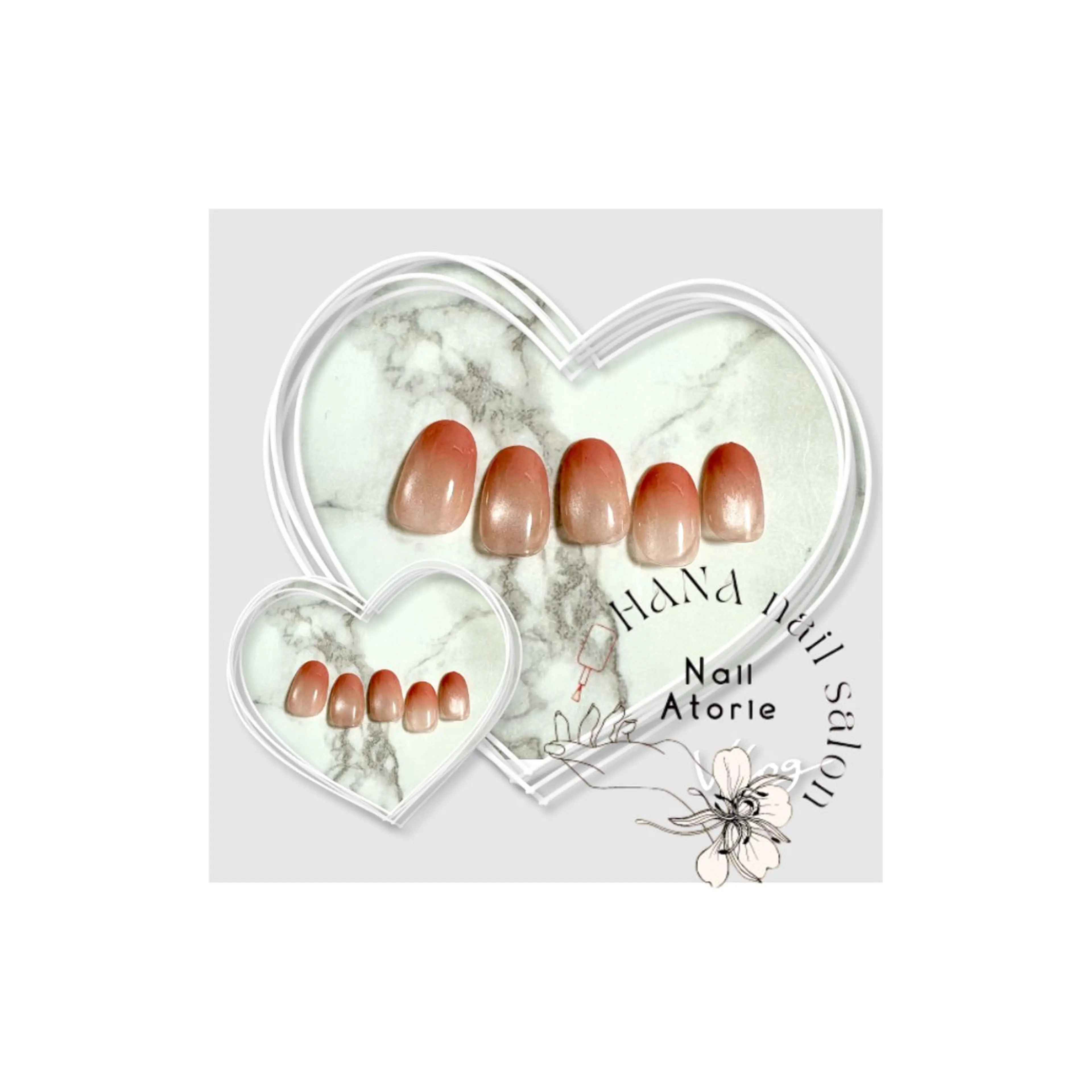 ネイル グラデーション マグネットネイル HaNA 　nail salonのネイルデザイン