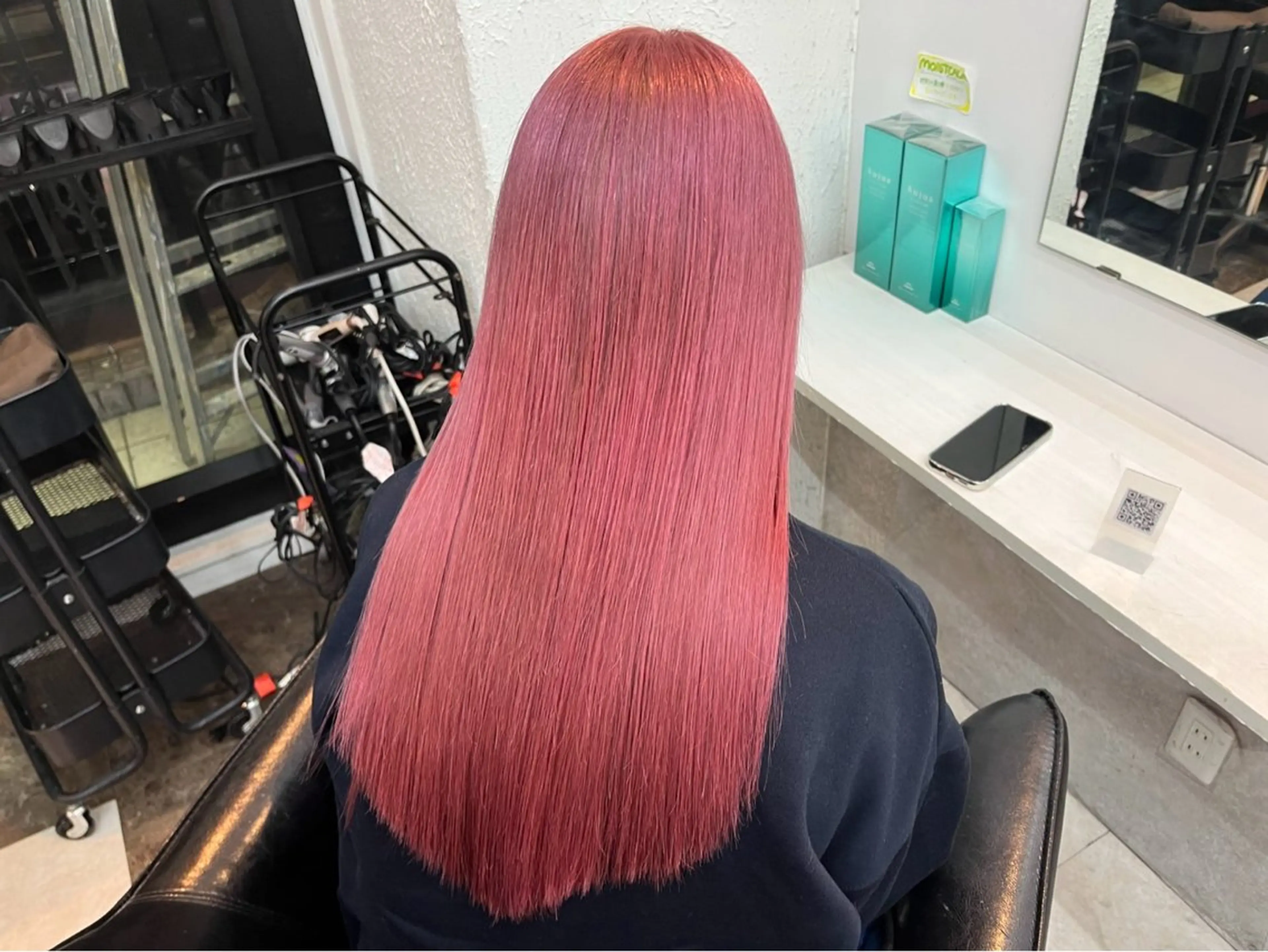 ロング カラー ブリーチ ピンクカラー 金井洸太🐨 メンズ/韓国ヘアのヘアスタイル