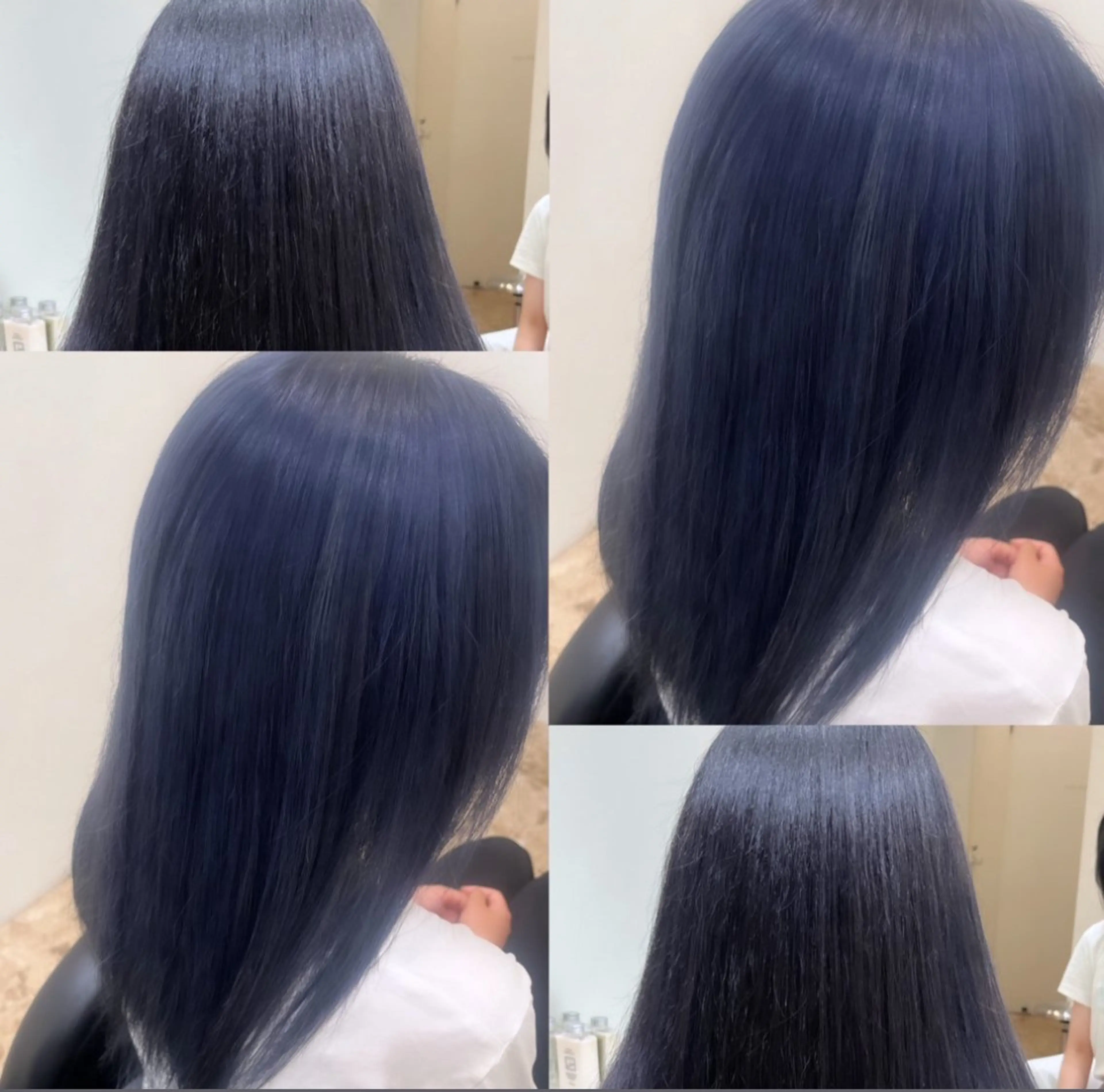 カラー ダブルカラー ネイビーカラー メンズカット/眉カッ ト/ブリーチ/シオリのヘアスタイル