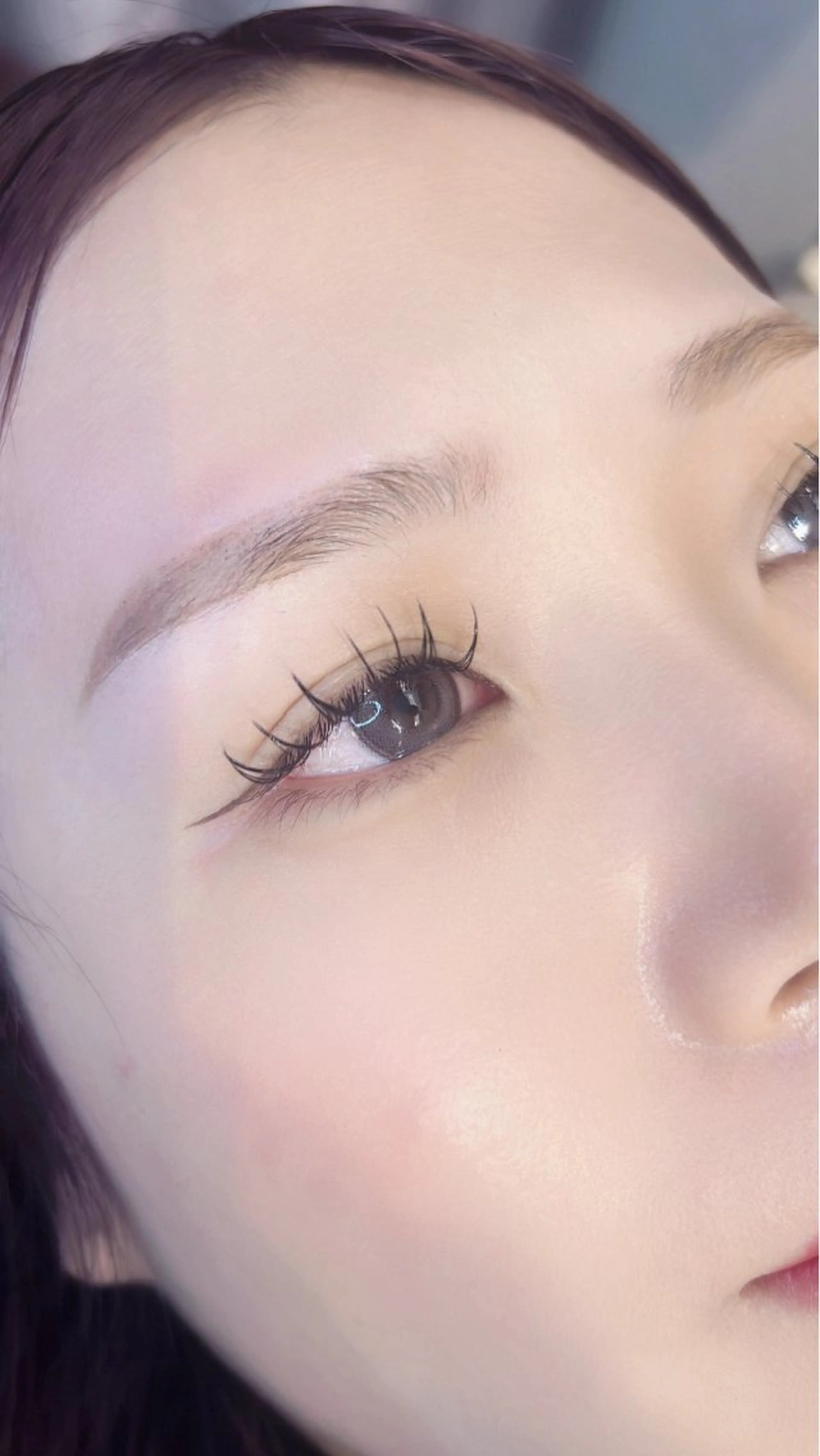 🎀まつげエクステ100本フラットラッシュ￥4900          オフ無料！！の写真