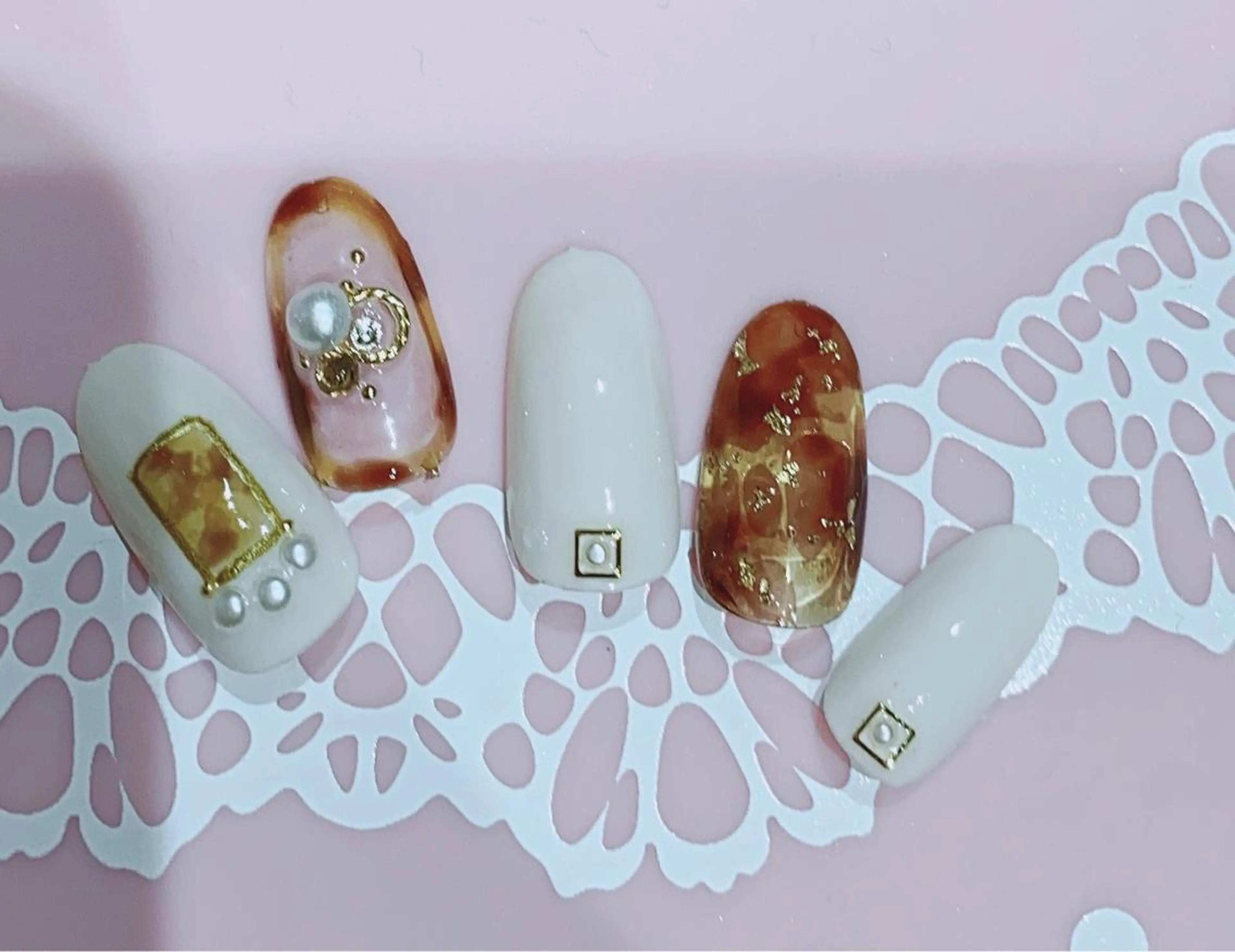 ネイル べっ甲ネイル VIST☆ ｍａｍｉのネイルデザイン